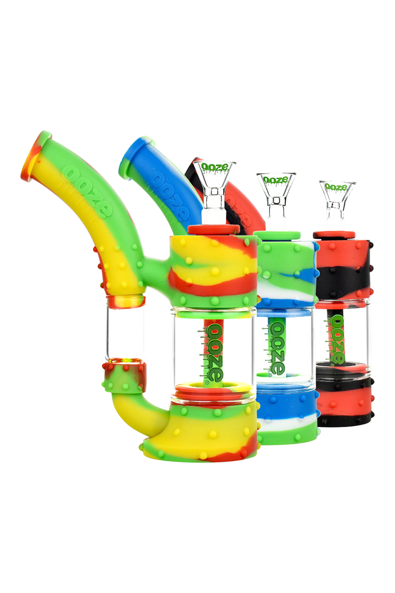 Ooze Stack Premium Silicone Water Pipe - Versatile Smoking Essential