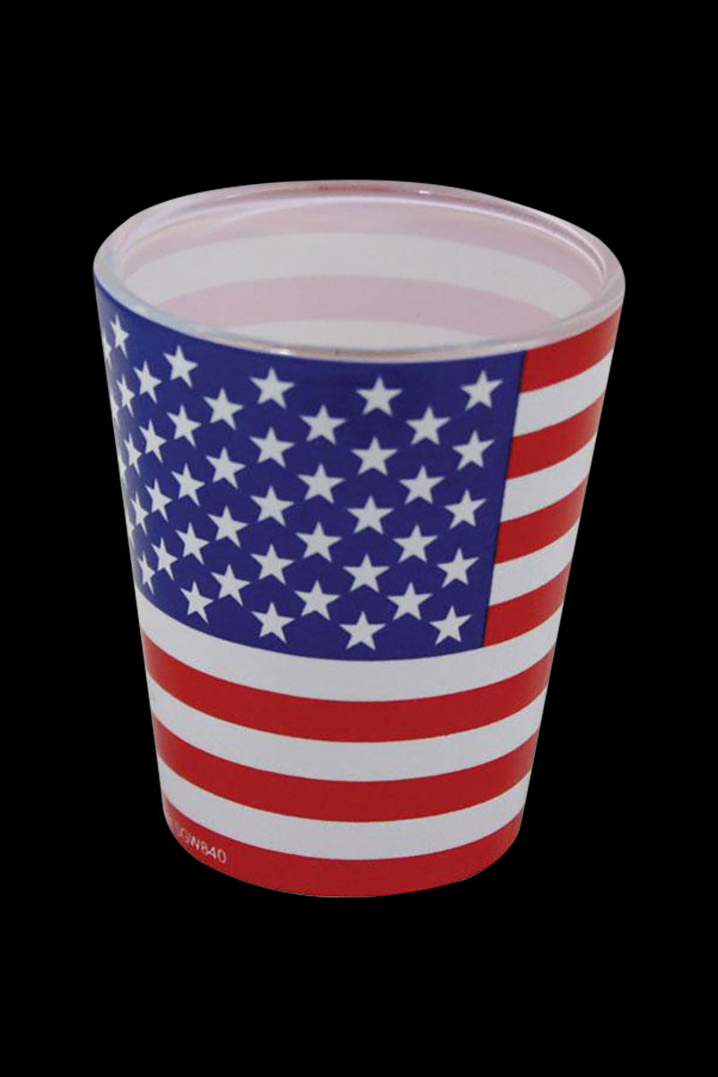 Stunning American Flag Wrap Shot Glass