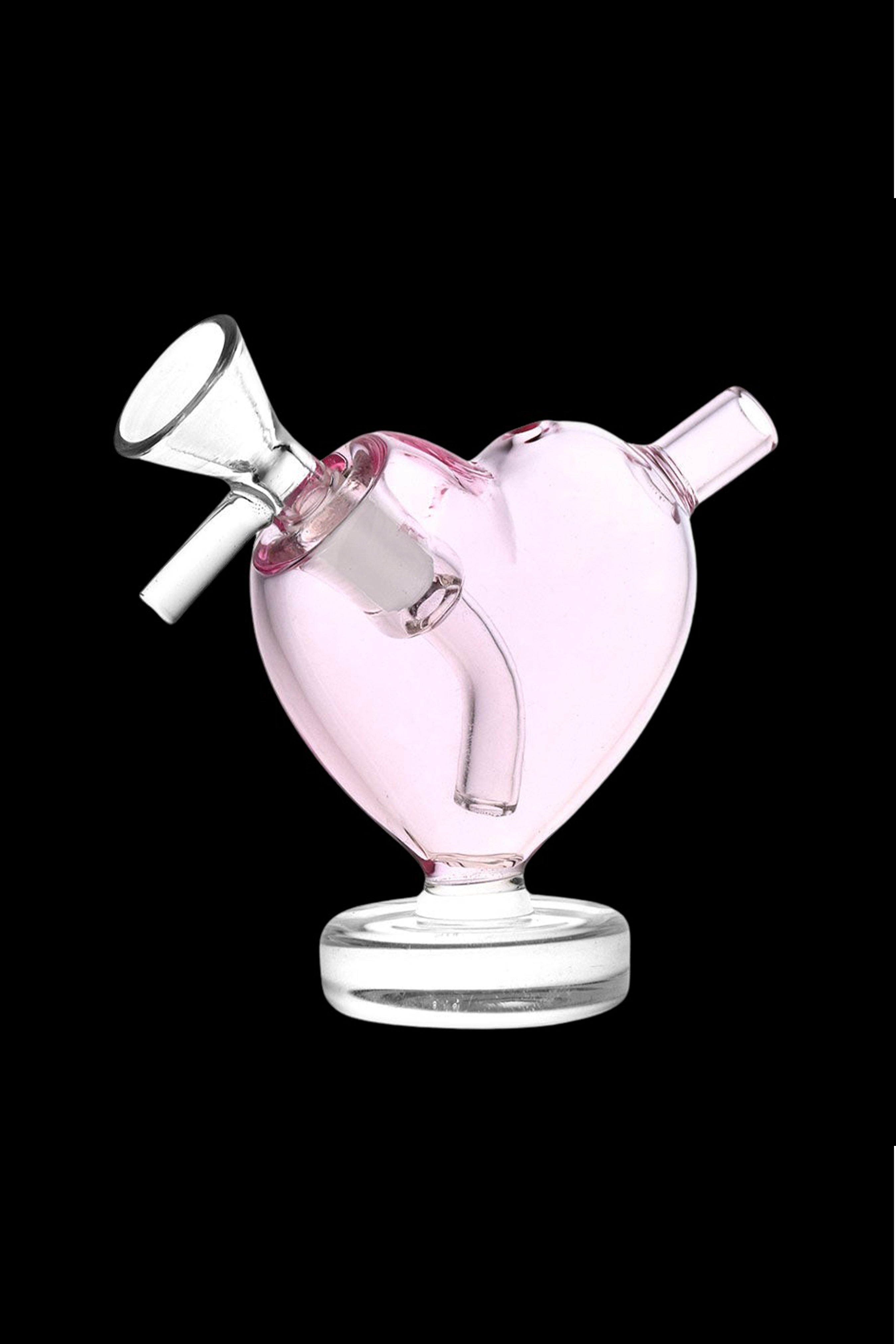 Heartfelt Glass Mini Bubbler