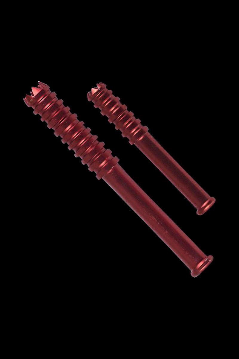 Digger One Hitter Pipe - Stunning Anodized Aluminum Bat in Vibrant Red