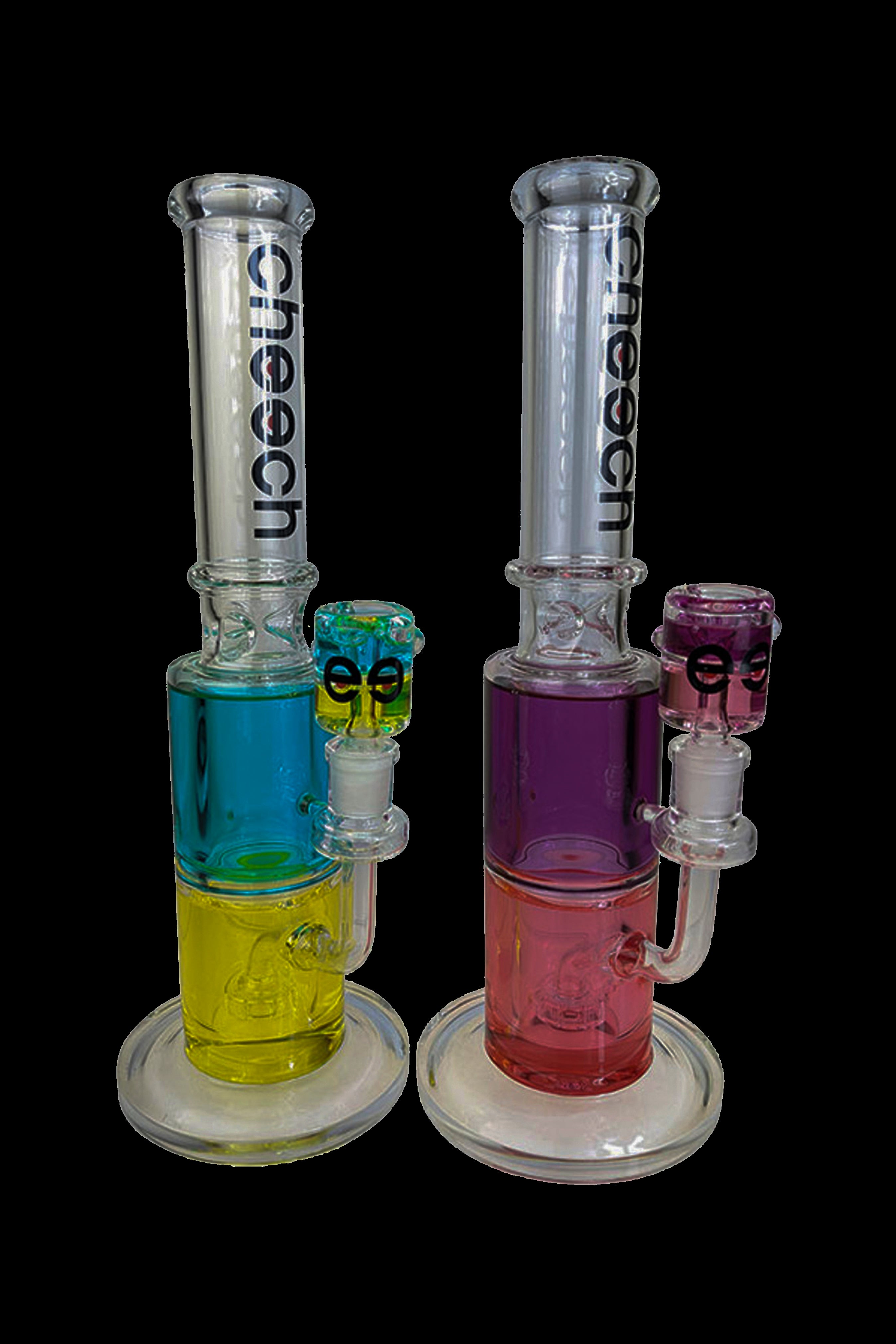 Cheech Glass Dual Color Glycerin Water Pipe - An Unforgettable Smoking Experience