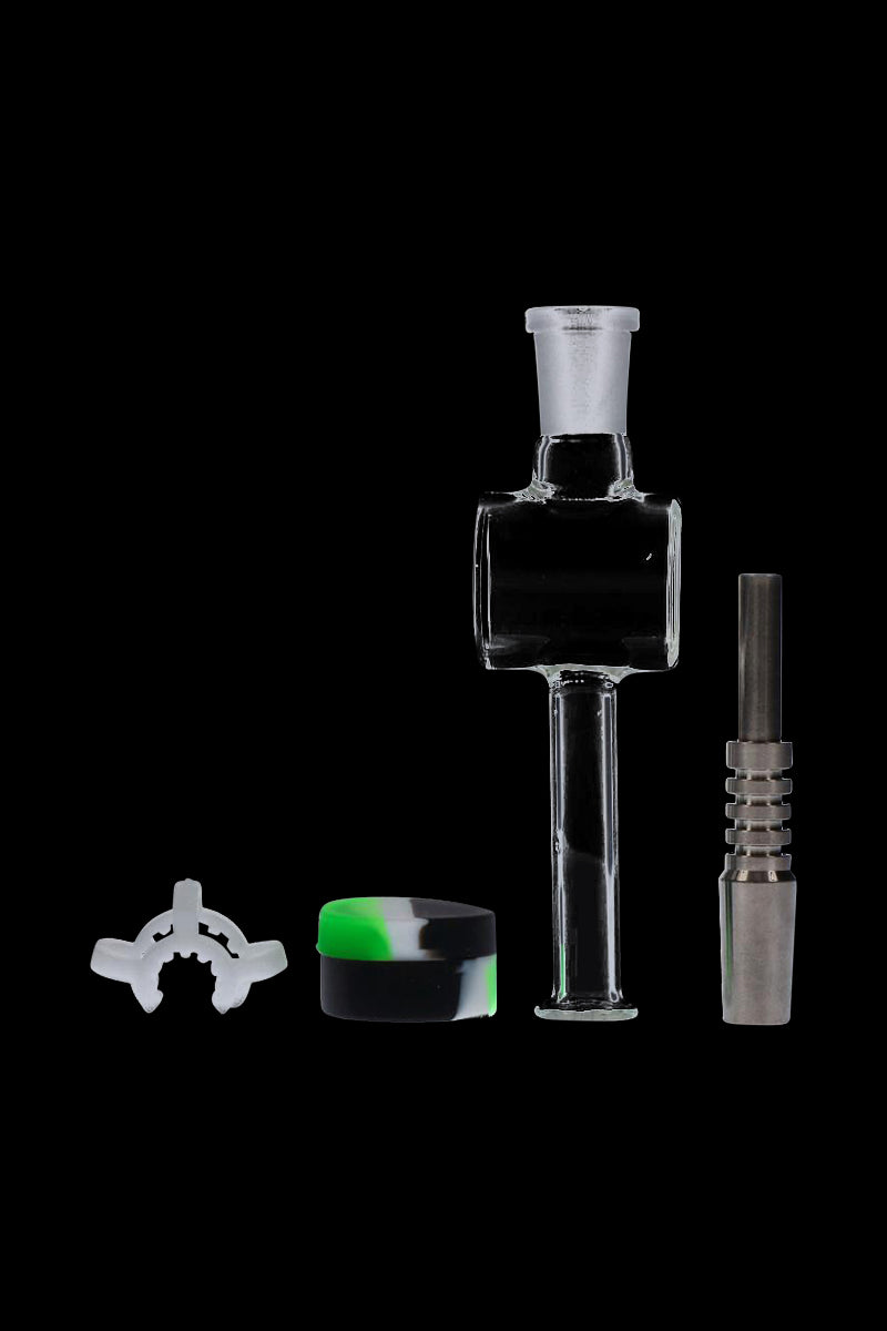 Premium Glass Nectar Collector with Silicone Reclaim Catcher - No More Wasted Concentrates!