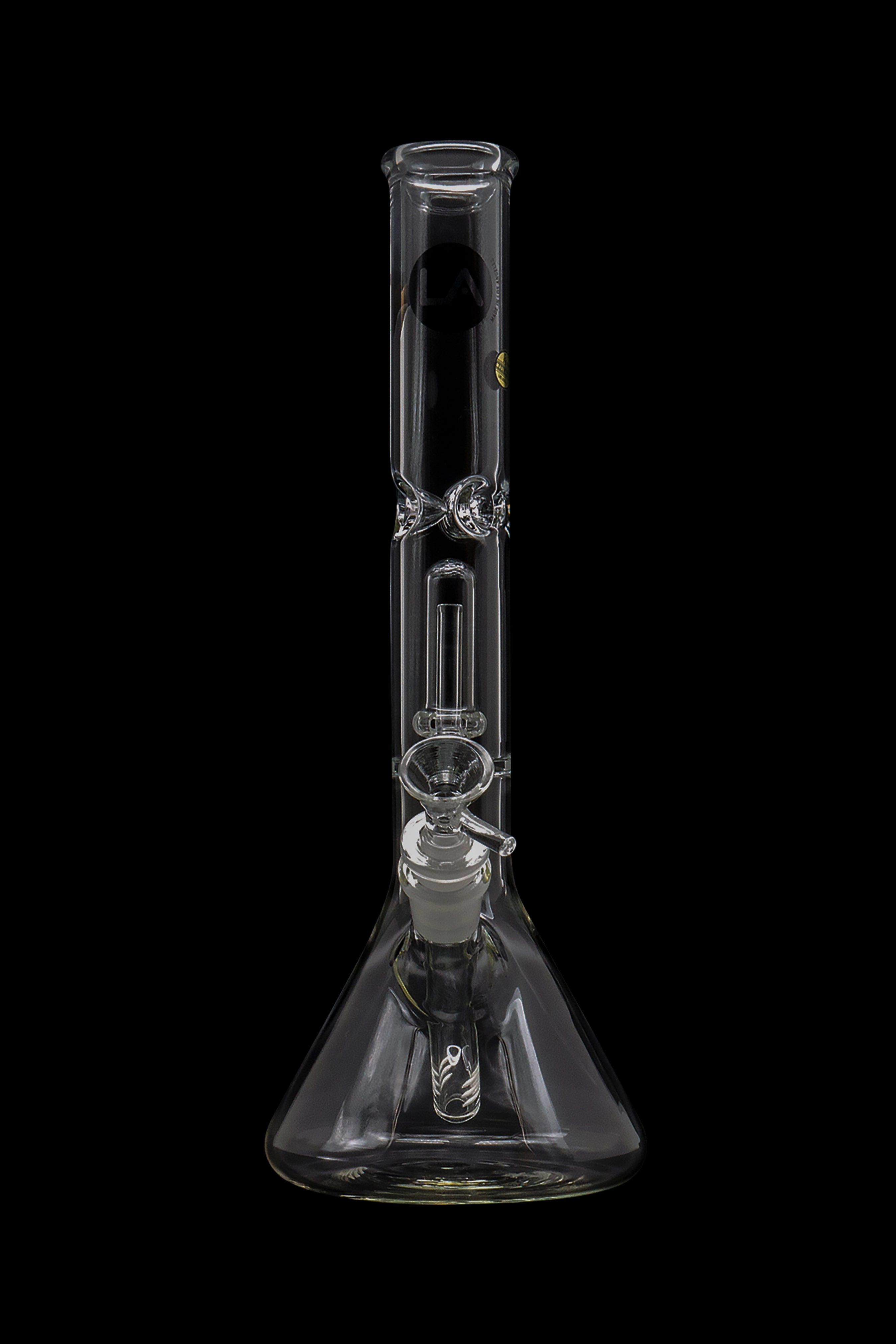 LA Pipes Single or Double Showerhead Perc Beaker Bong - A Must - Have Smoking Companion