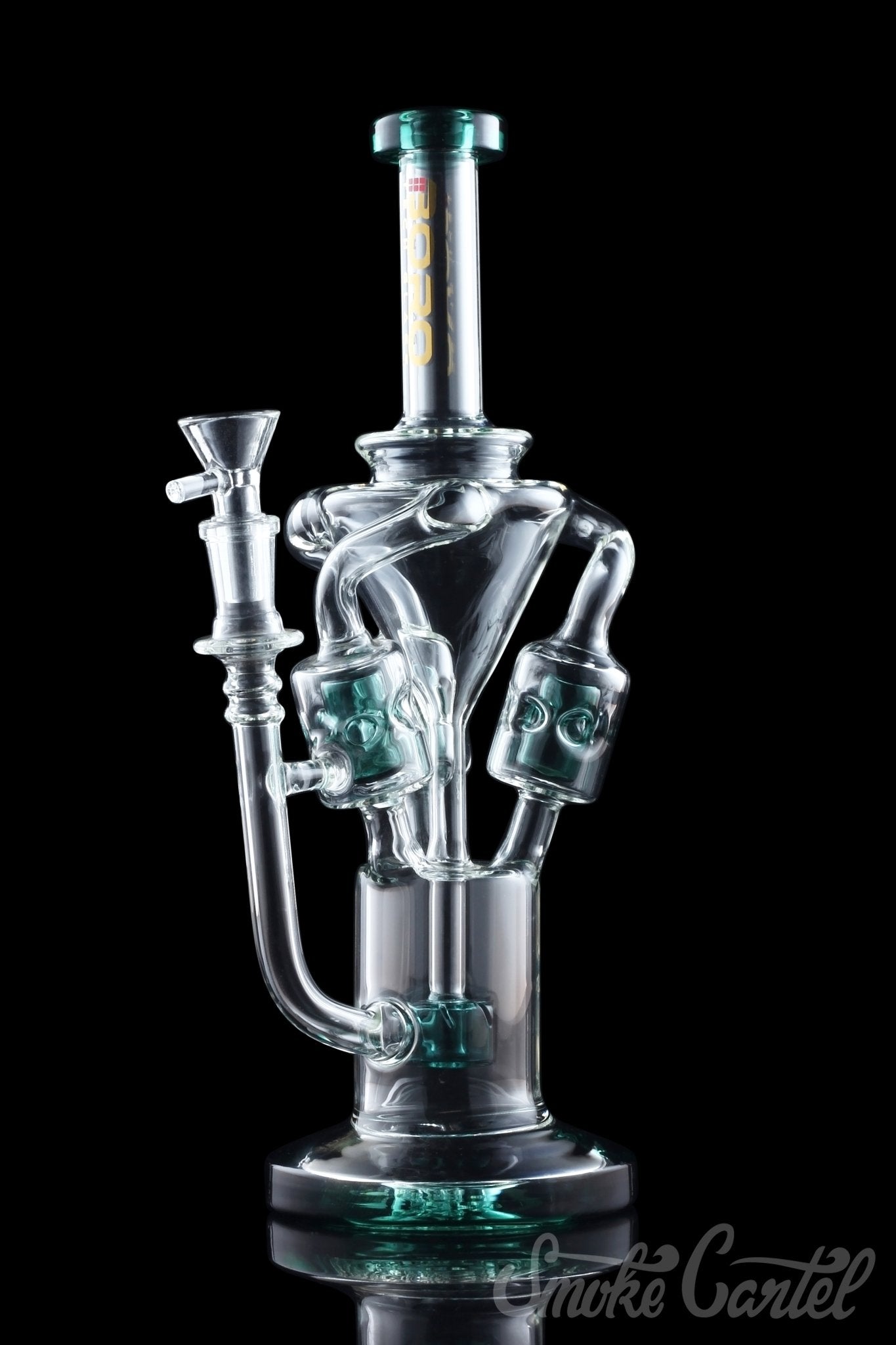 BoroTech Glass Lofn Triple Suspended Swiss Recycler - Elevate Your Smoking Experience