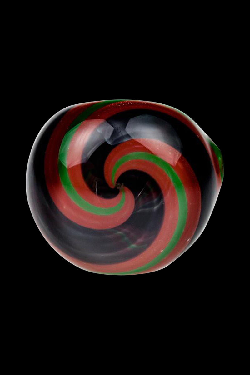 G-Spot Rasta Stripes Glass Spoon Pipe - A Colorful Collector's Dream