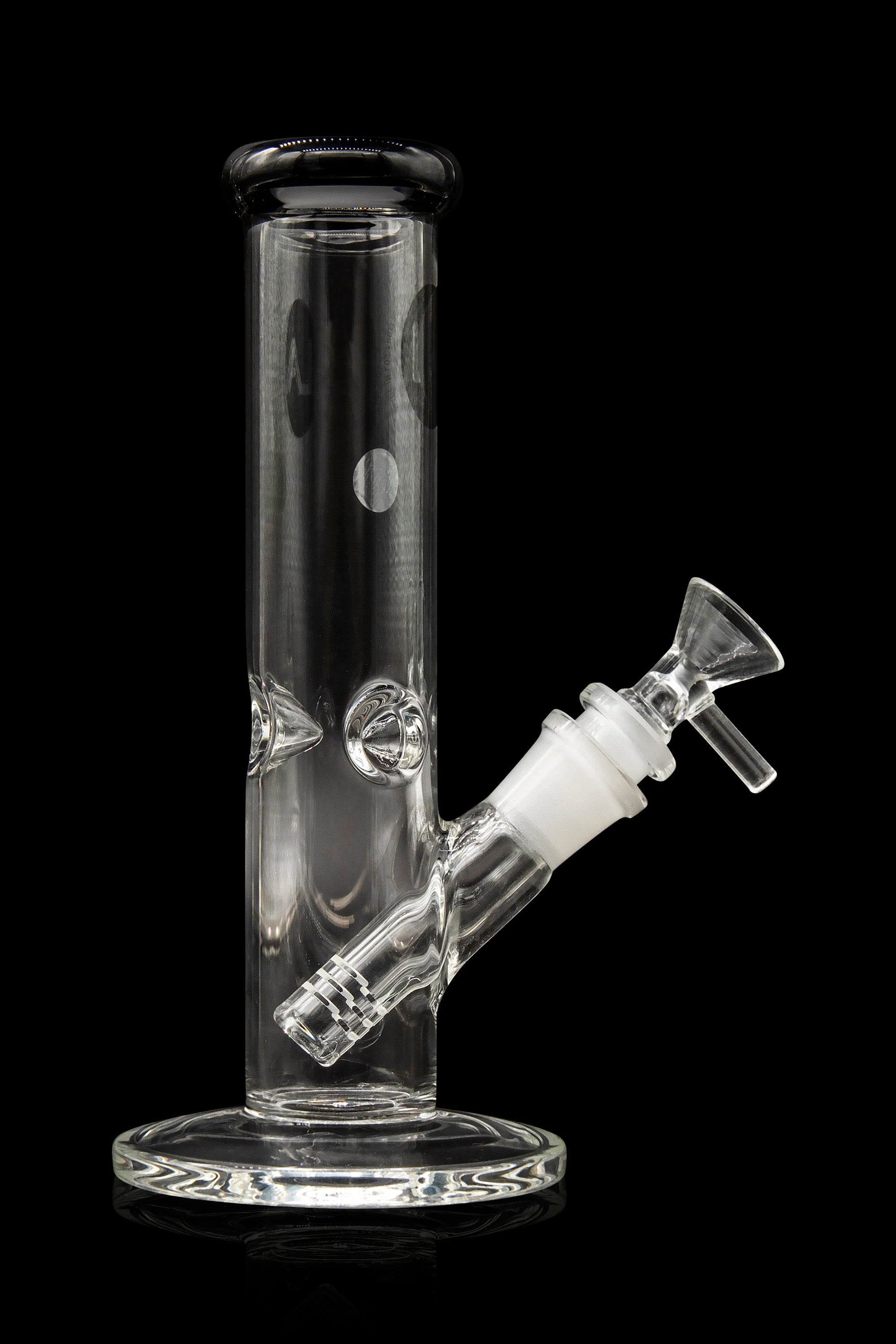 LA Pipes Borosilicate Glass Straight Tube Bong - A Timeless Classic