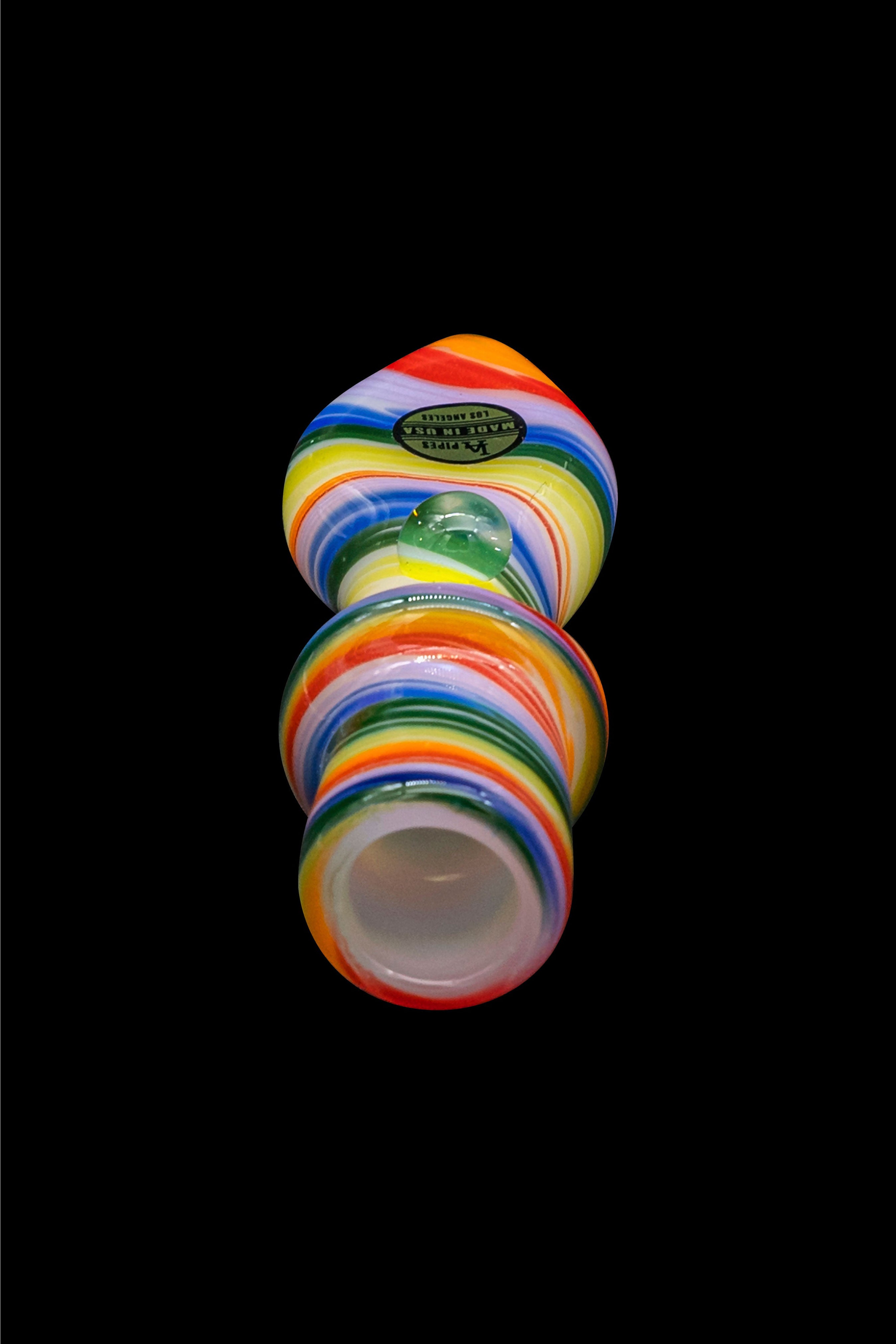 LA Pipes Rainbow Tornado Chillum: A Stunning Smoking Companion