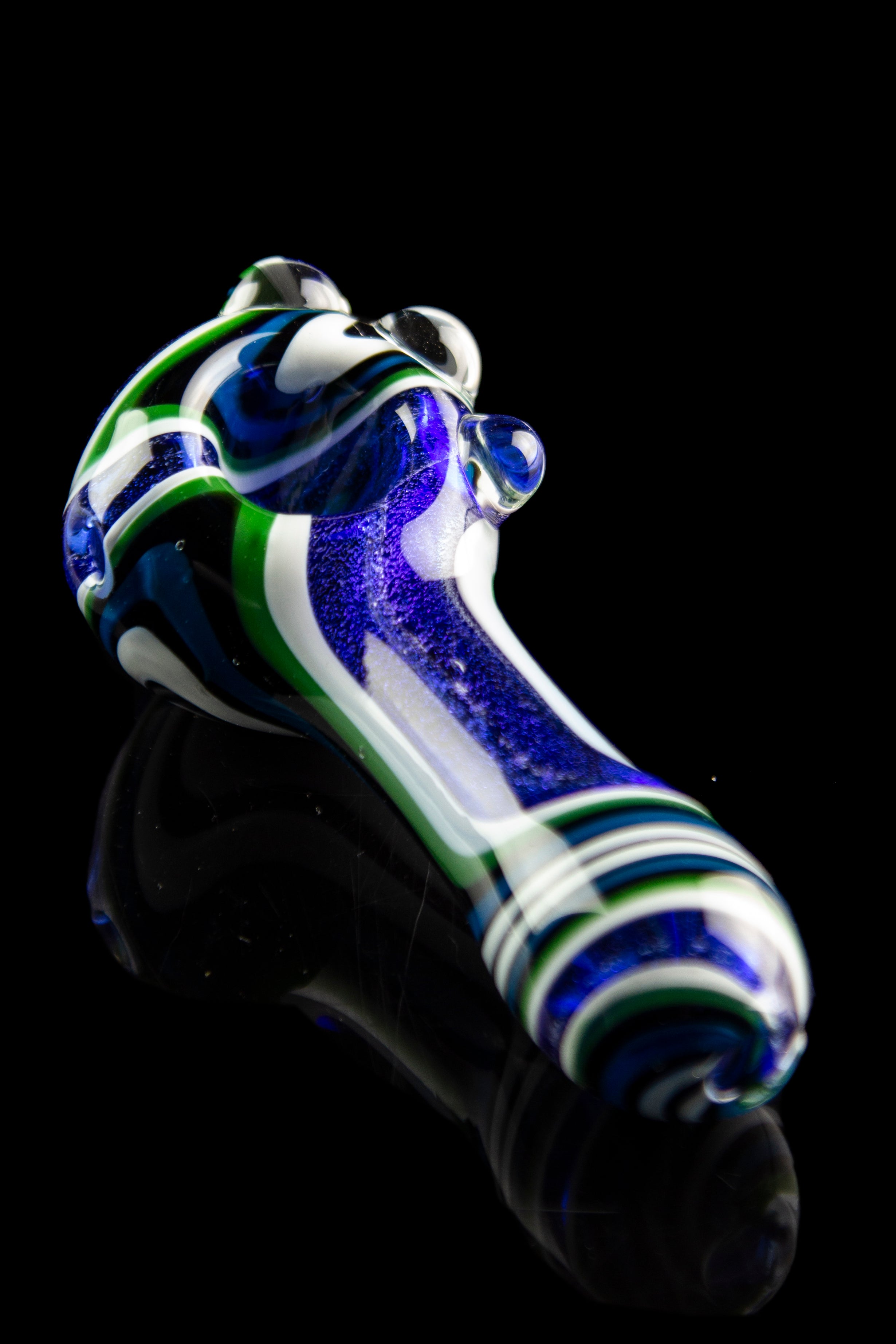 Pulsar Outer Space Dichro Swirl Spoon Pipe - A Cosmic Delight
