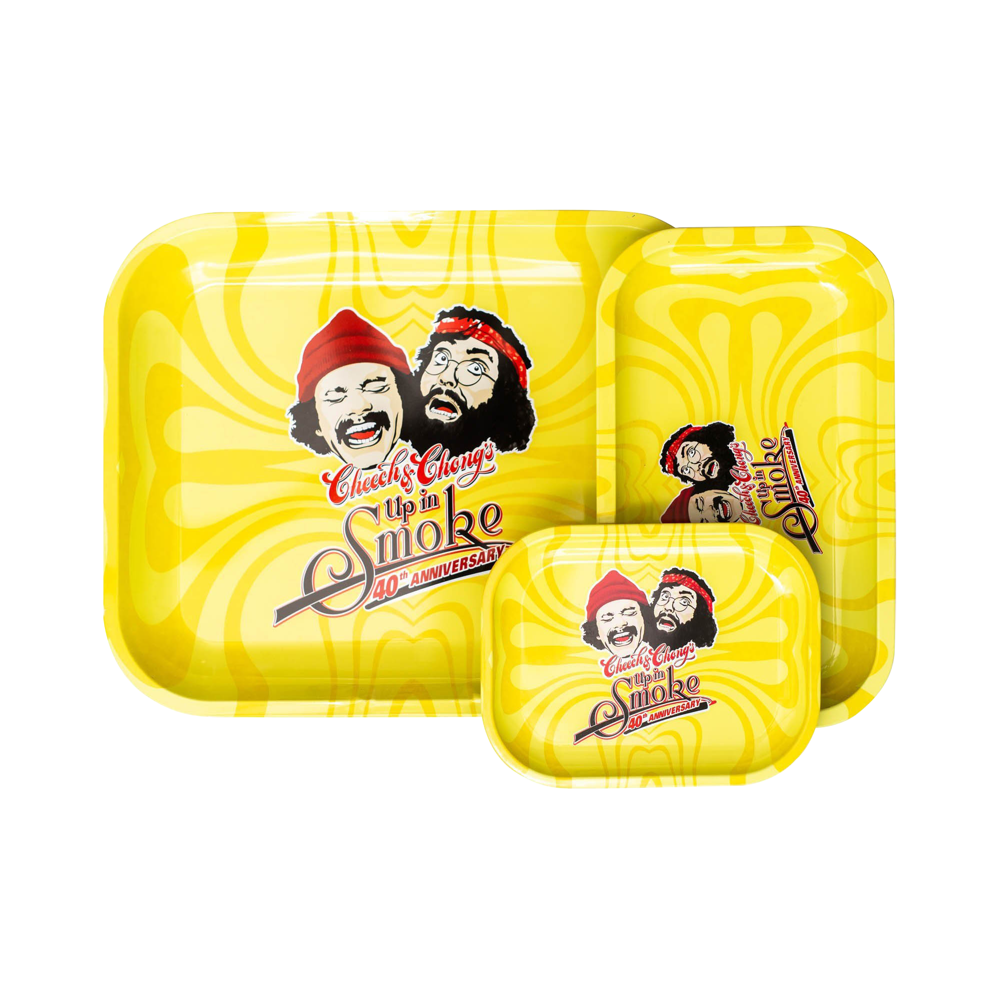 Cheech & Chong 40th Anniversary Limited Edition Yellow Rolling Tray