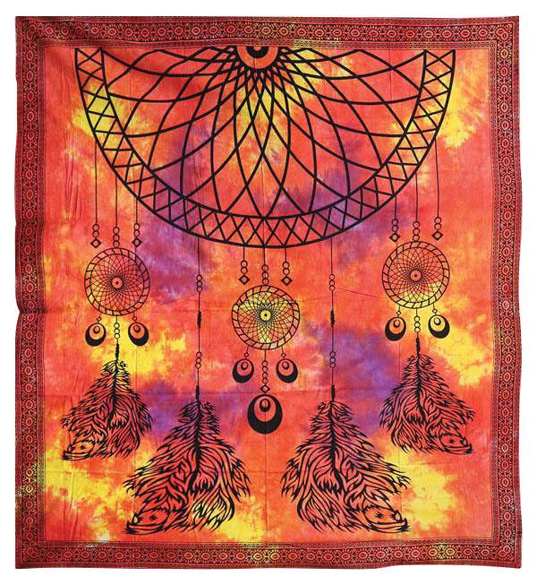 Enchanting Large Dream Catcher Tapestry