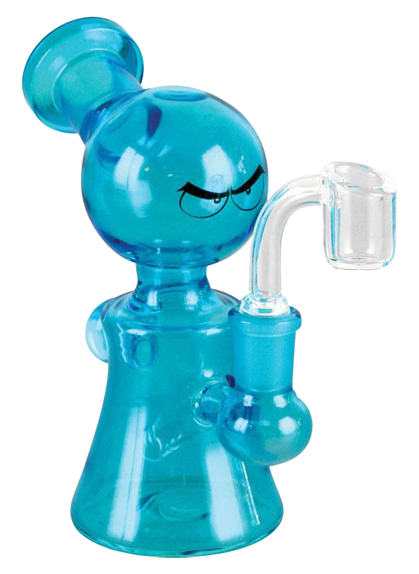 Whimsical Glass Eyes Oil Rig Water Pipe
