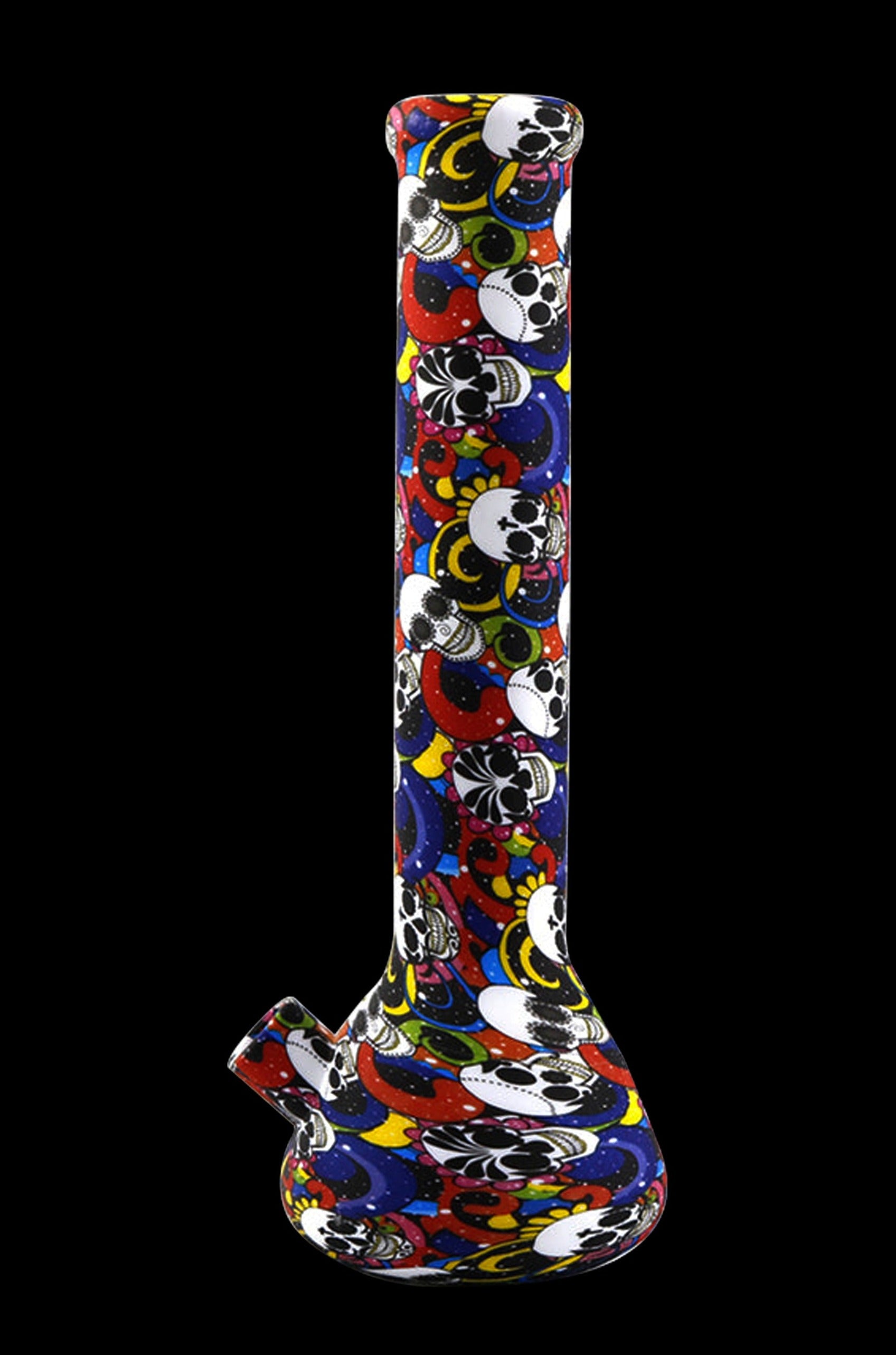 Cloud 8 Vibrant Artistic Paint Silicone Beaker Bong