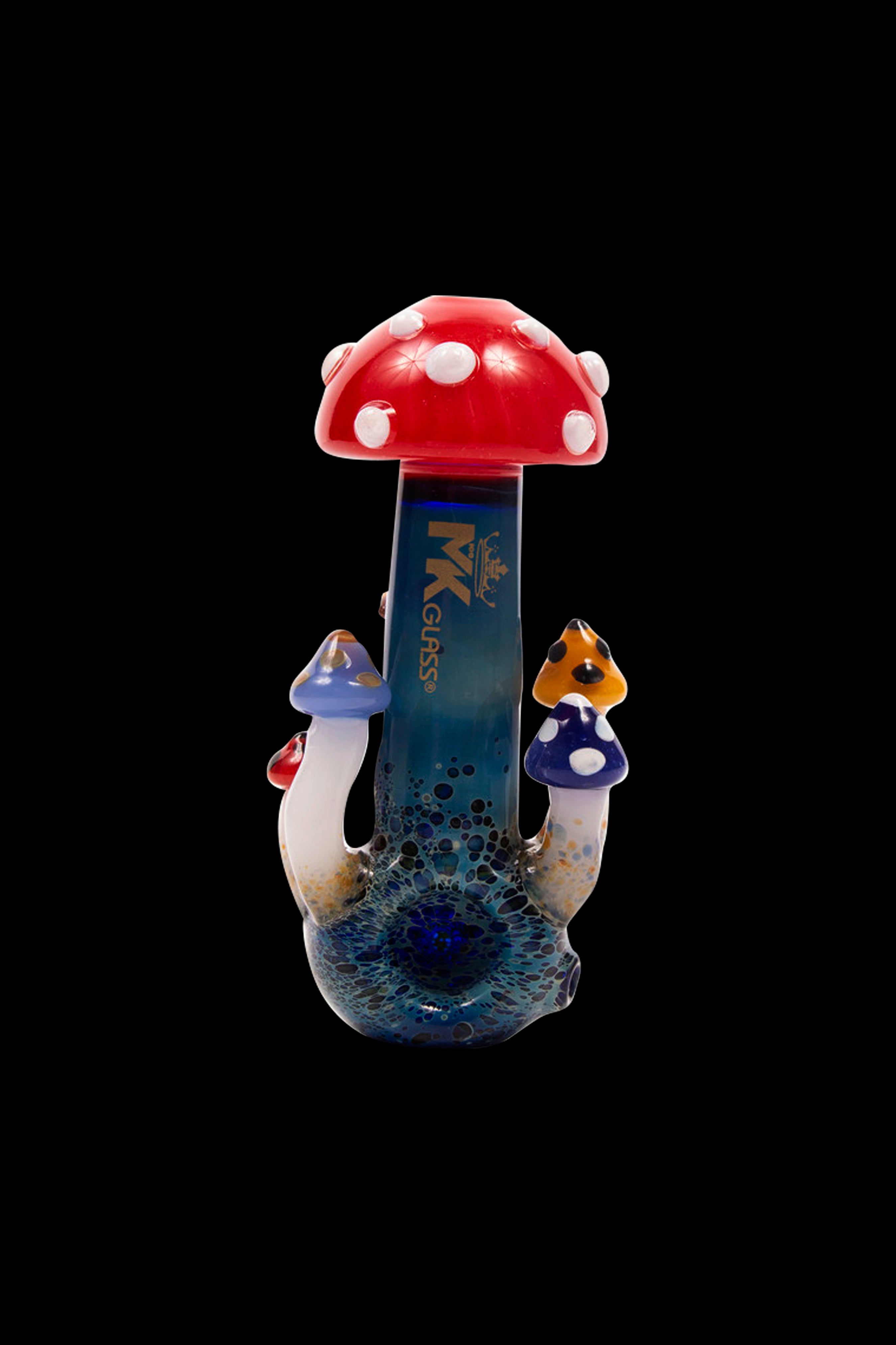 MK100 Glass Heady Mushroom Hand Pipe - A Stunning Smoking Companion