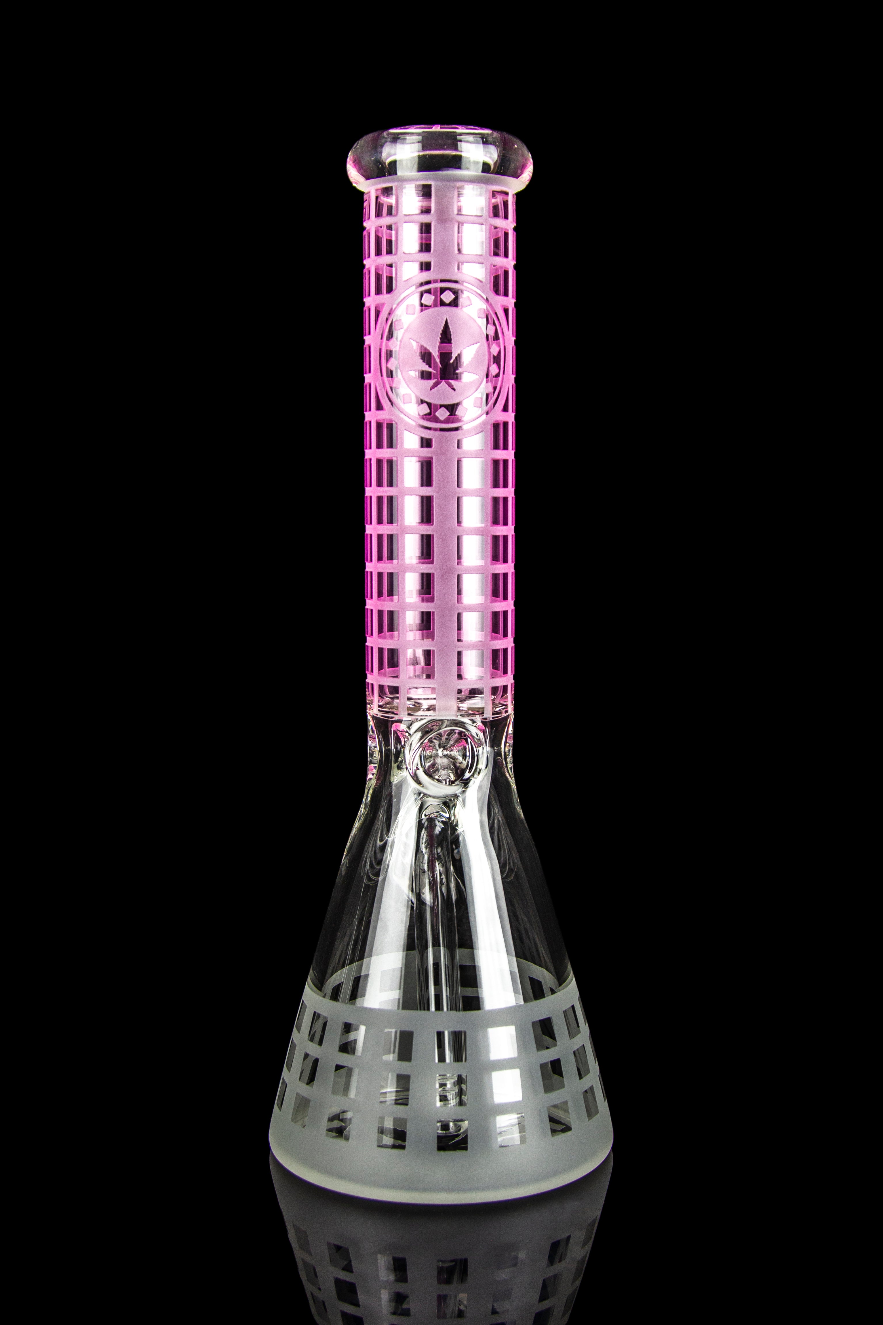 Calibear Block Party Stunning Etched Water Pipe