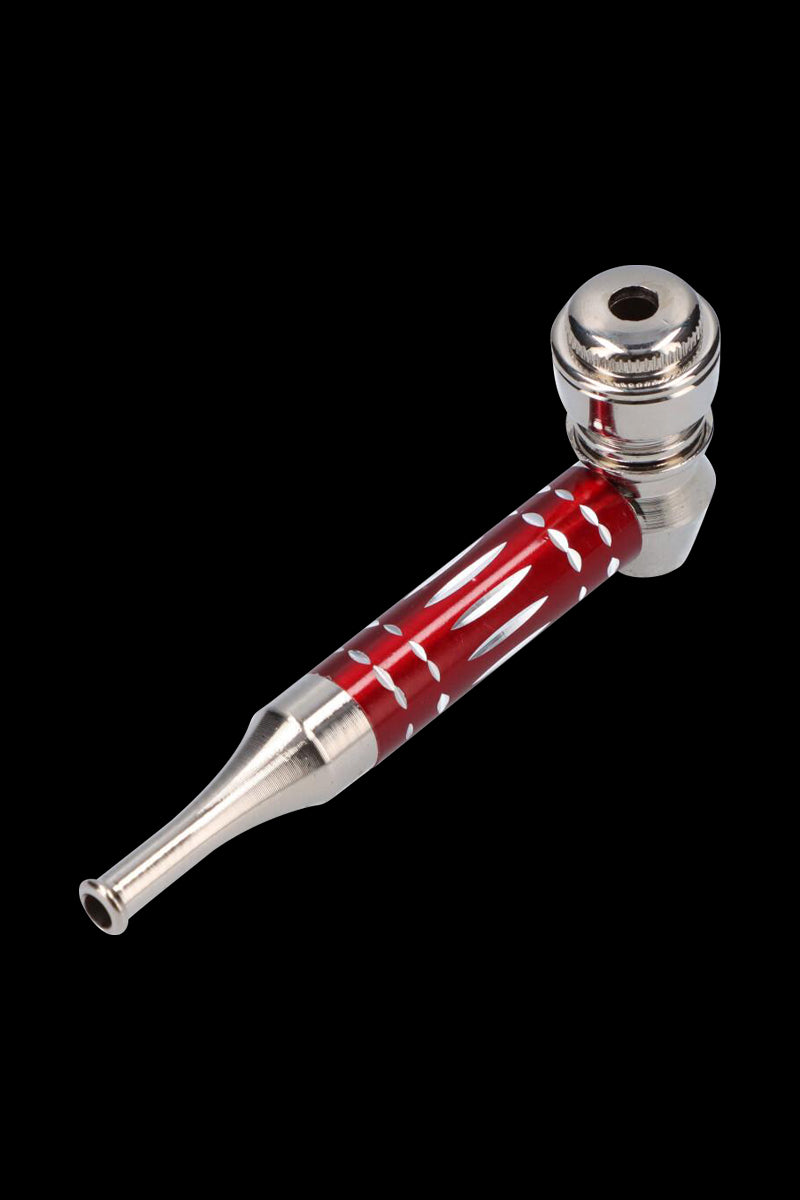 Gorgeous Colored Stem Metal Hand Pipe