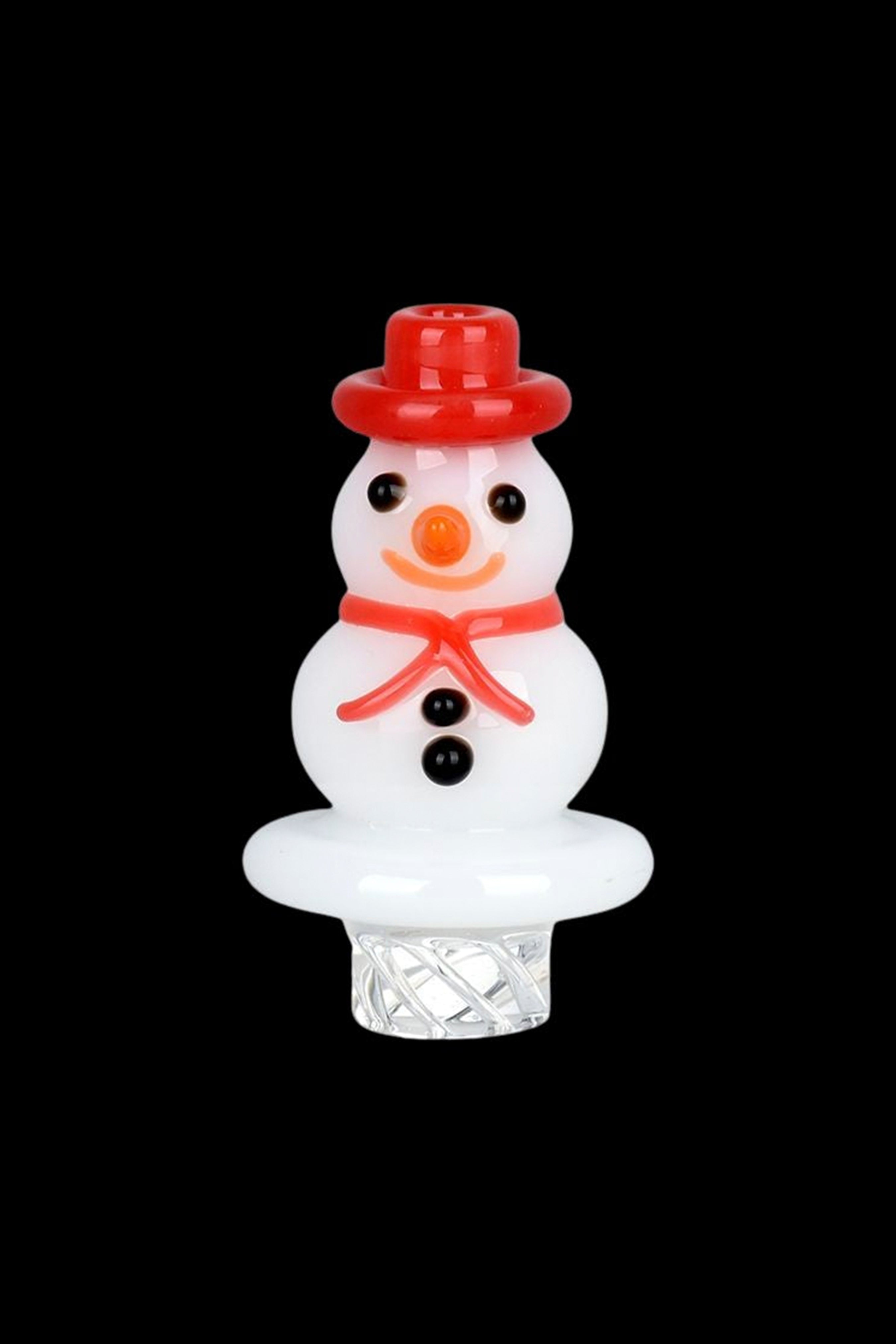 Enchanting Happy Snowman Vortex Carb Cap - A Must - Have!