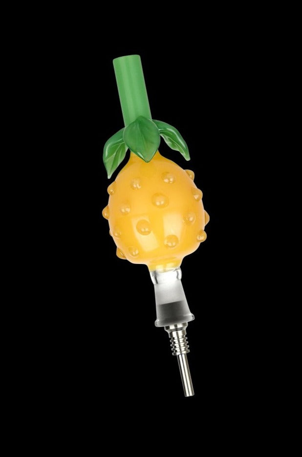 Perky Pineapple Glass Honey Straw: The Ultimate Titanium - Tipped Nectar Collector