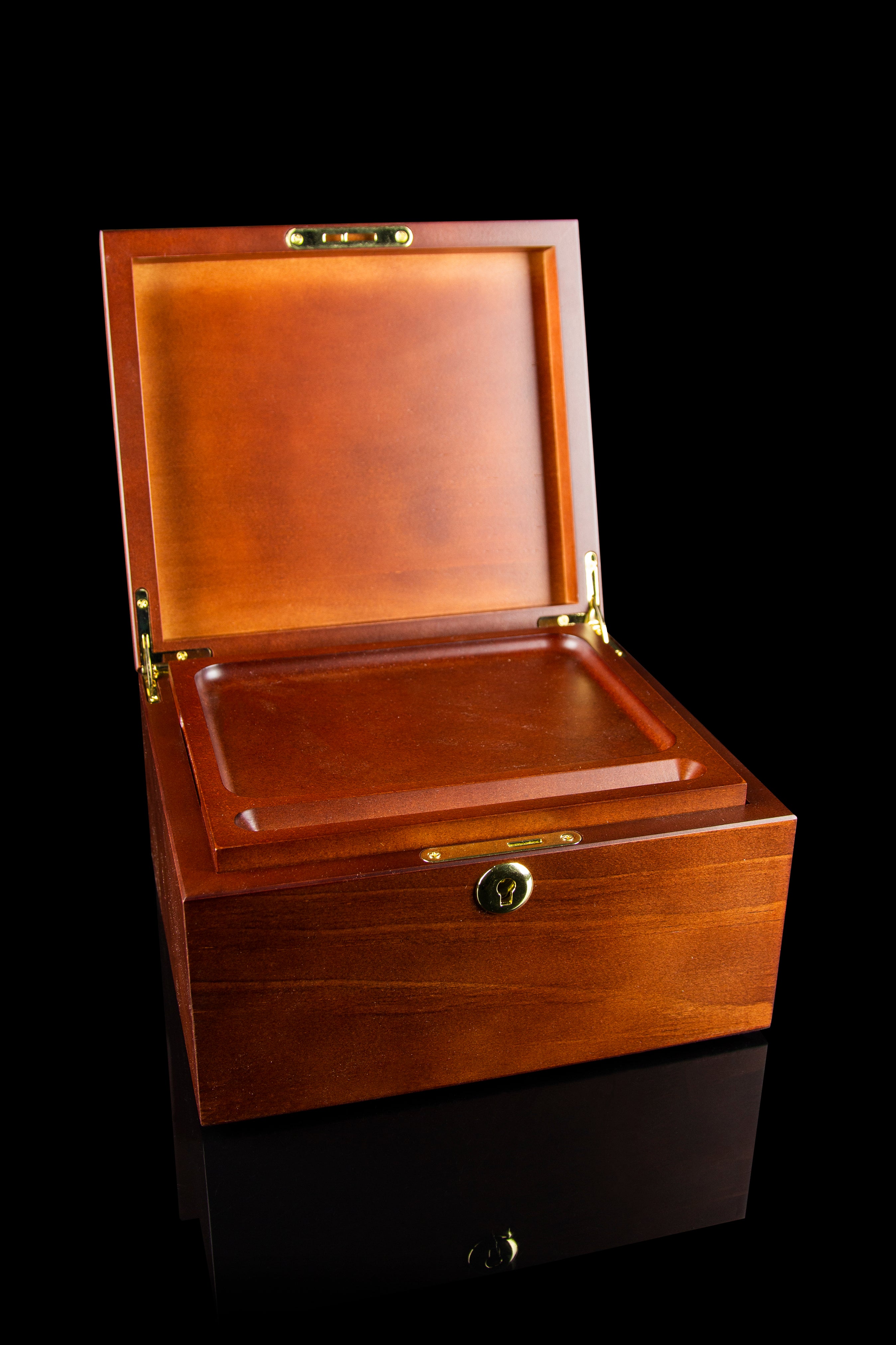 Hakuna Supply's Stunning Signature Series Mahogany Lock Box - Secure Your Essentials Now!