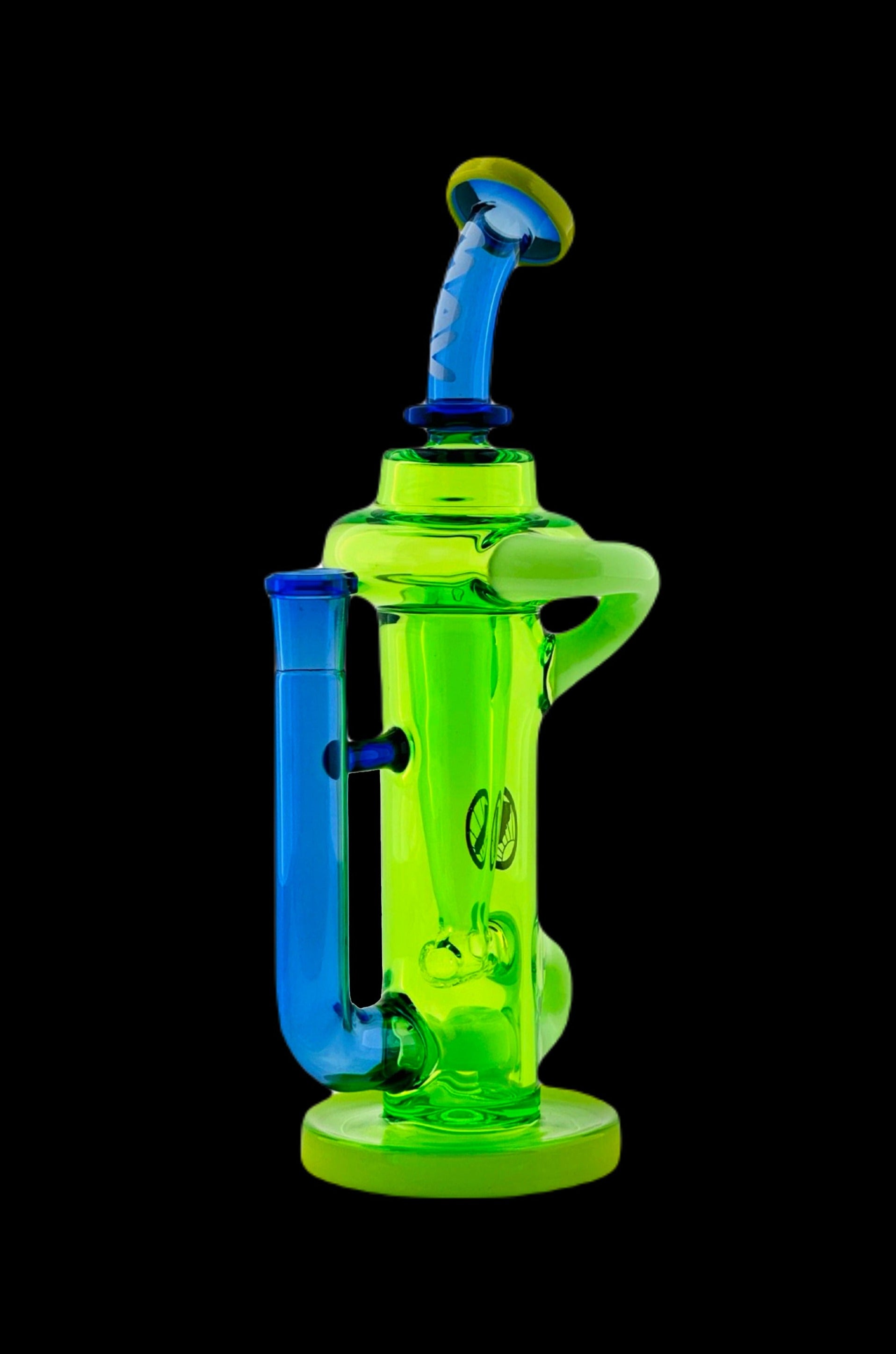 MAV Glass Trestle Color Combo Recycler: A Cool Dab Rig