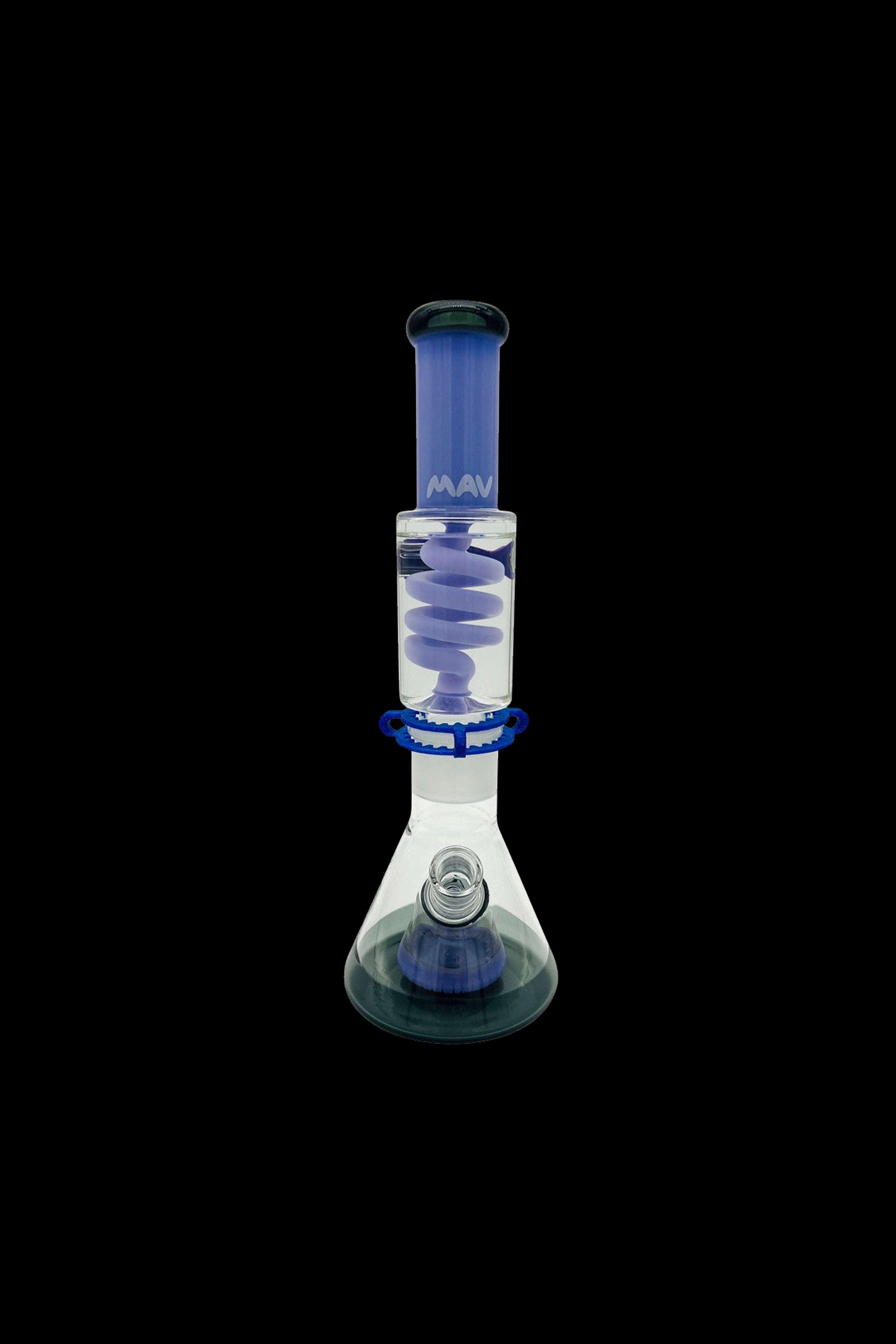 MAV Glass Slitted Pyramid Beaker Freezable Coil System - Premium Smoking Experience