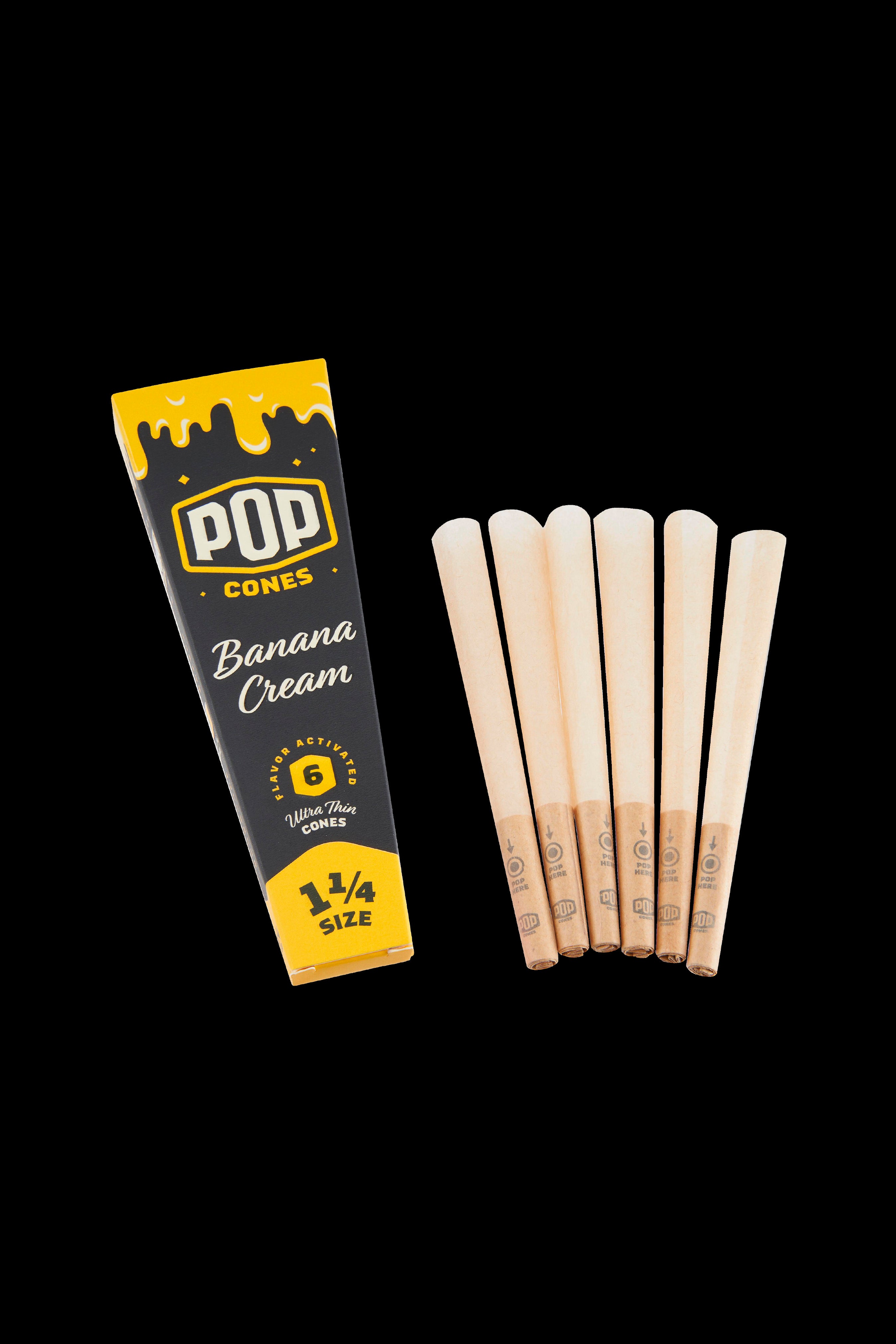 Pop Cones King and 1 Size Pre-Rolled Cones with Flavor Tip - 8-Pack Mixed Flavors