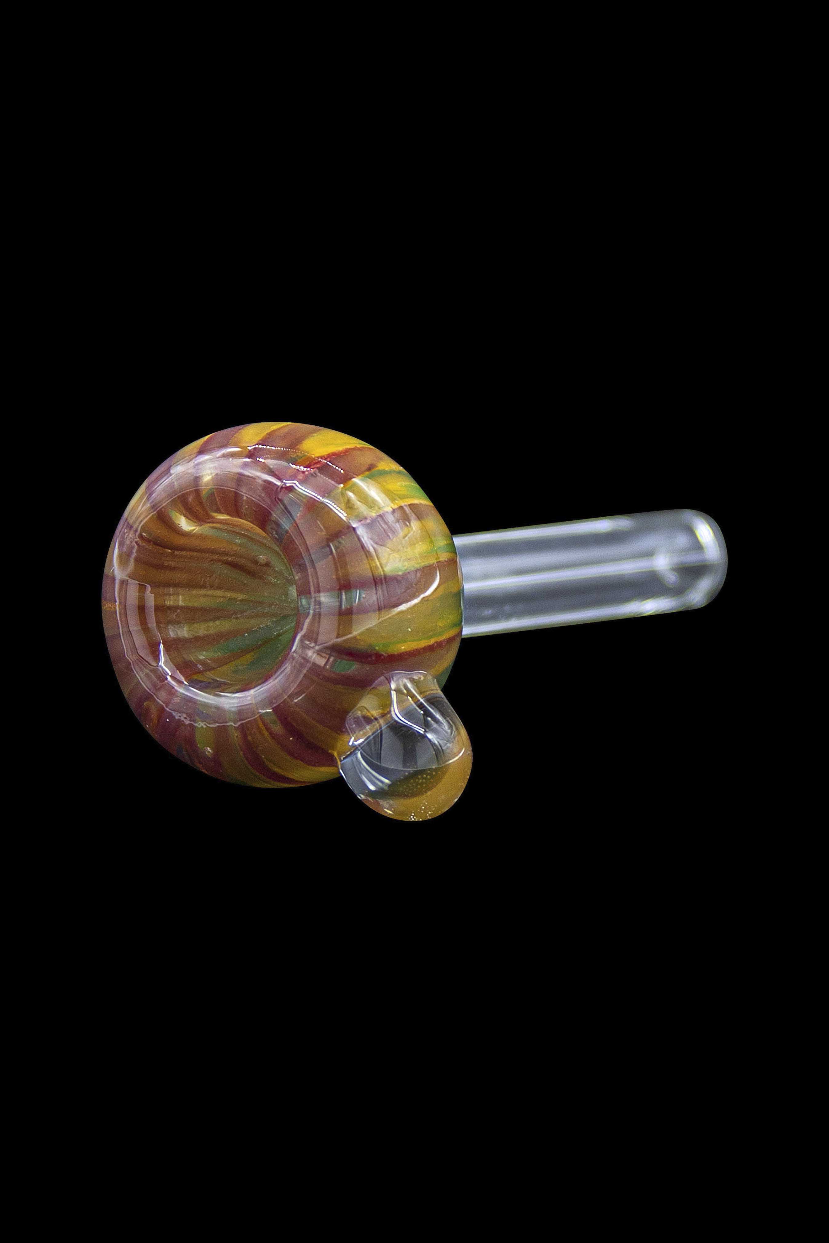 LA Pipes 9mm Rasta Slide Bowl - Colorful Bong Accessory
