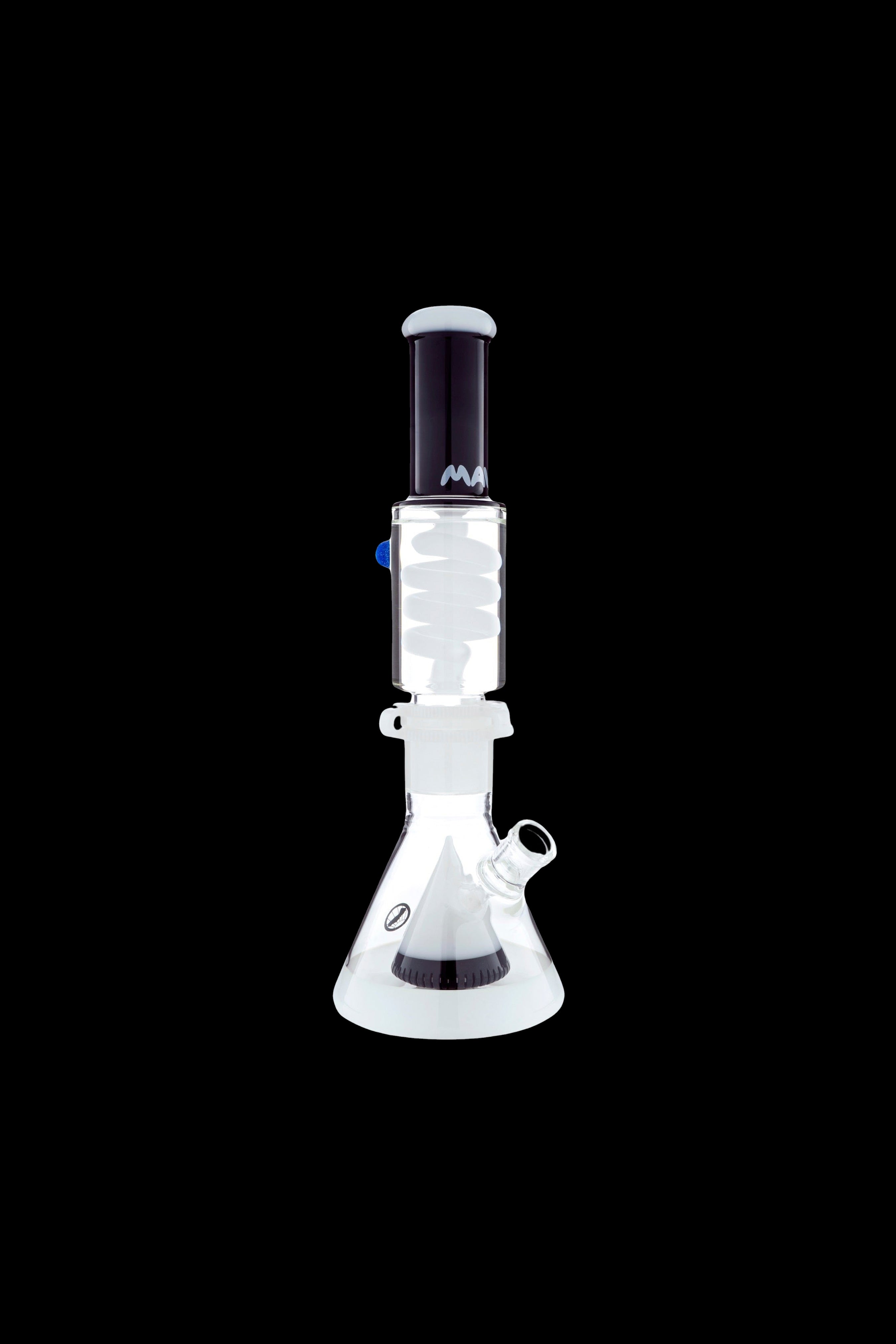 MAV Glass Slitted Pyramid Beaker Freezable Coil System - Premium Smoking Experience