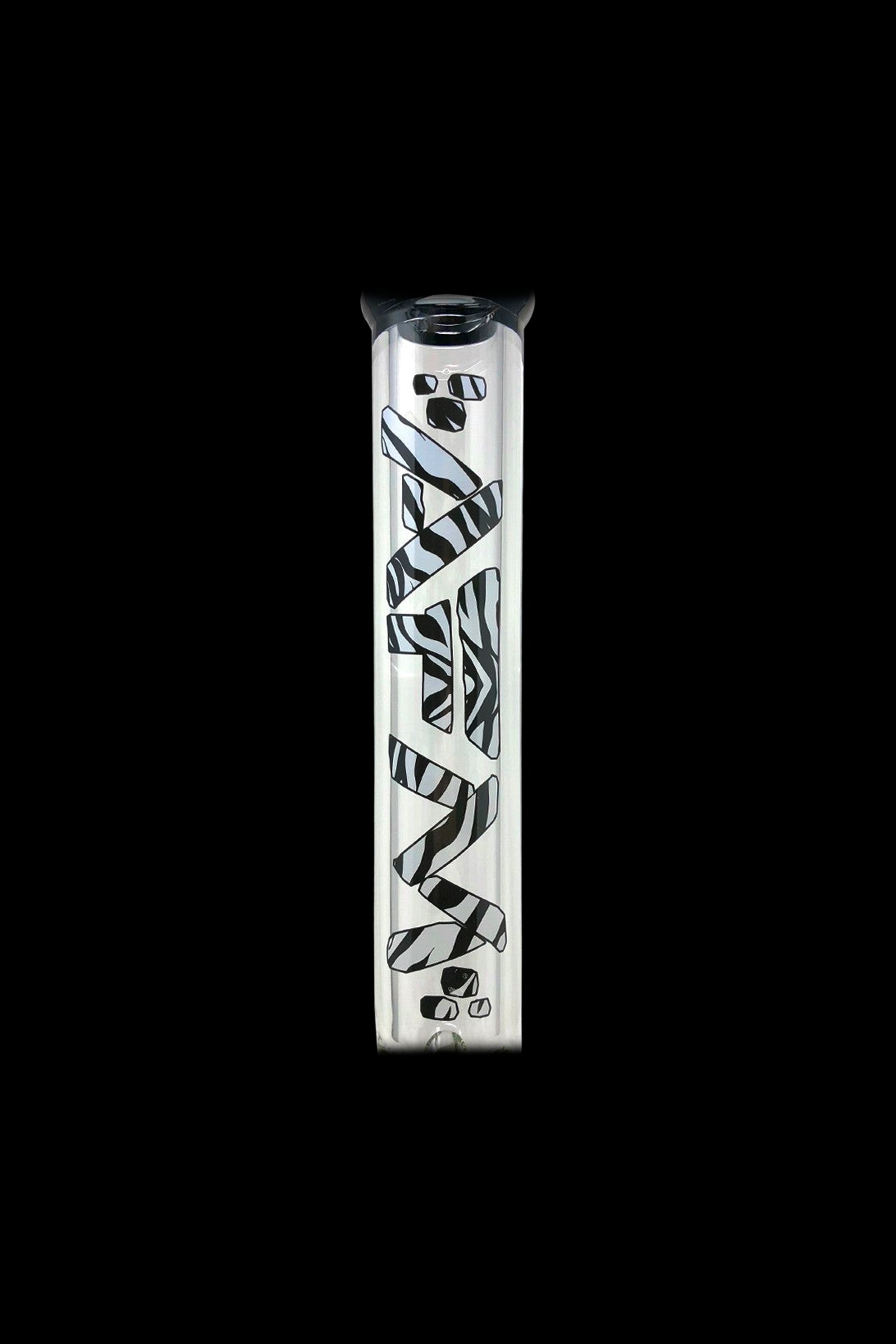AFM Zebra Glass Beaker Bong - Premium Smoking Accessory