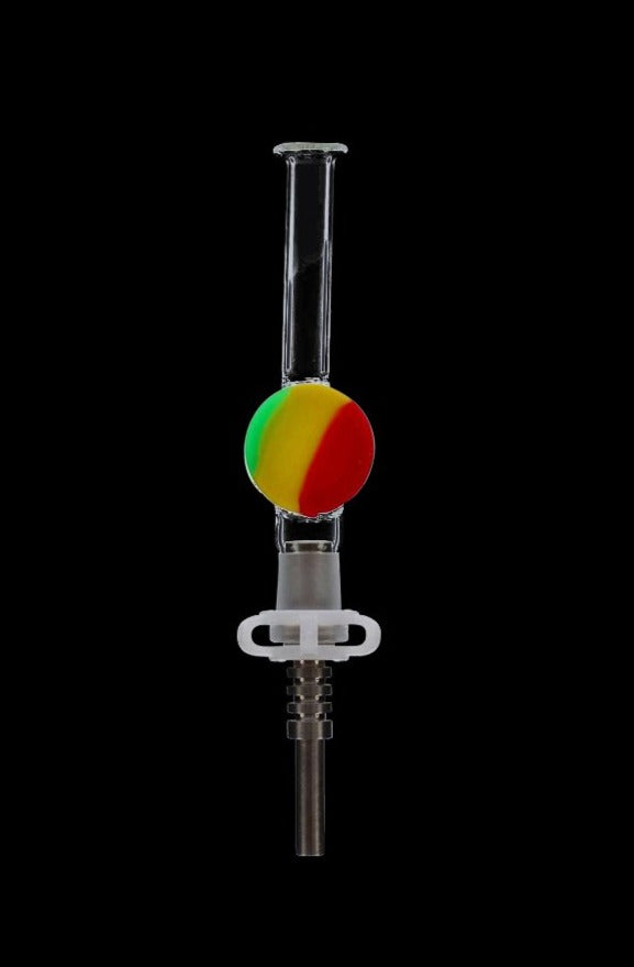 Premium Glass Nectar Collector with Silicone Reclaim Catcher - No More Wasted Concentrates!
