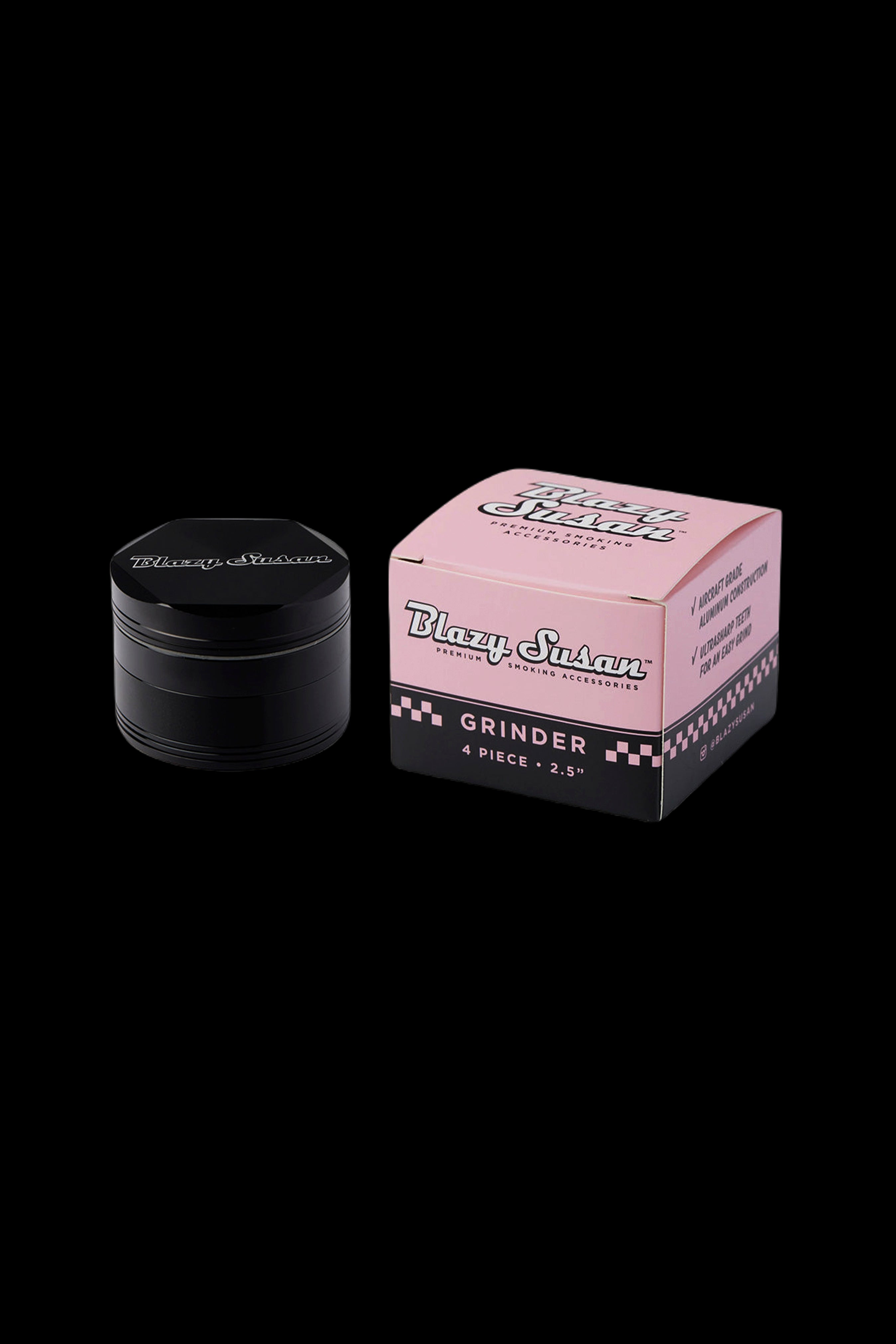 Blazy Susan Premium 4-Piece Aluminum Grinder