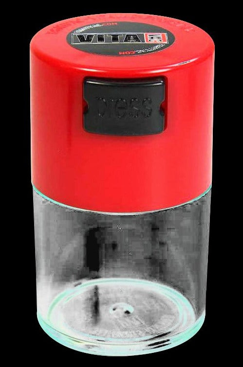 Vibrant VitaVac Clear Airtight Herb Storage Container