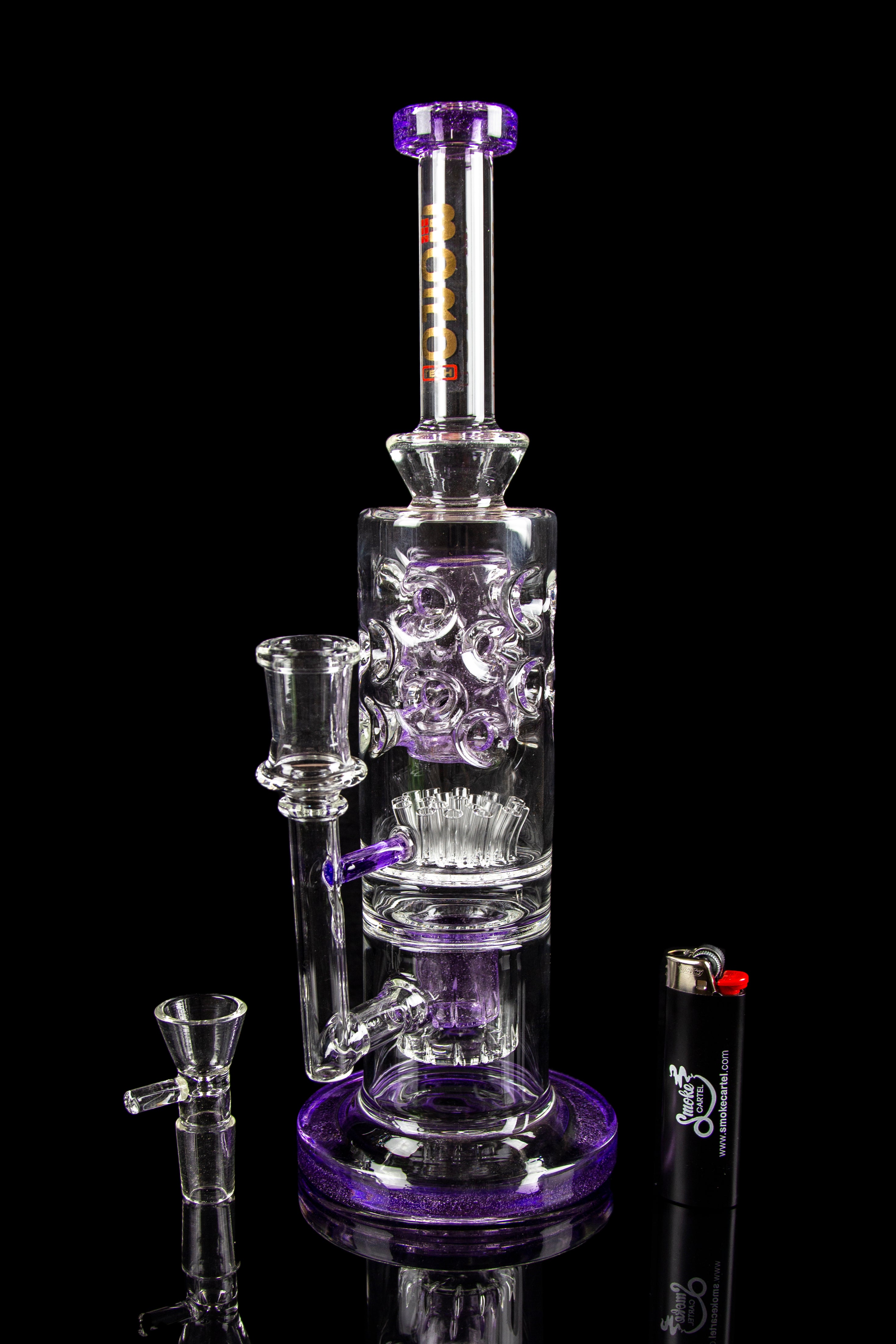 BoroTech Glass Midgard: Inverted Showerhead to Sprinkler Perc Water Pipe
