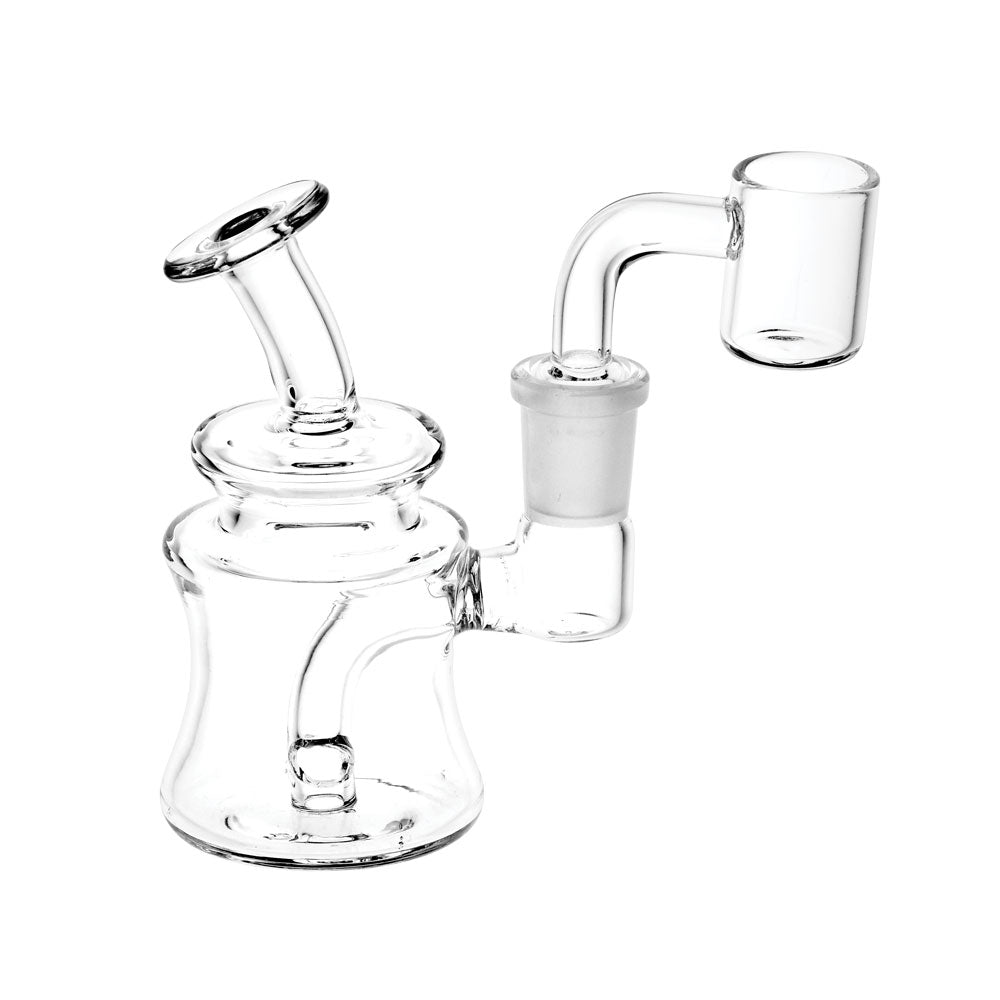 Stunning Clear Glass Mini Rig for On-the-Go Dabbing