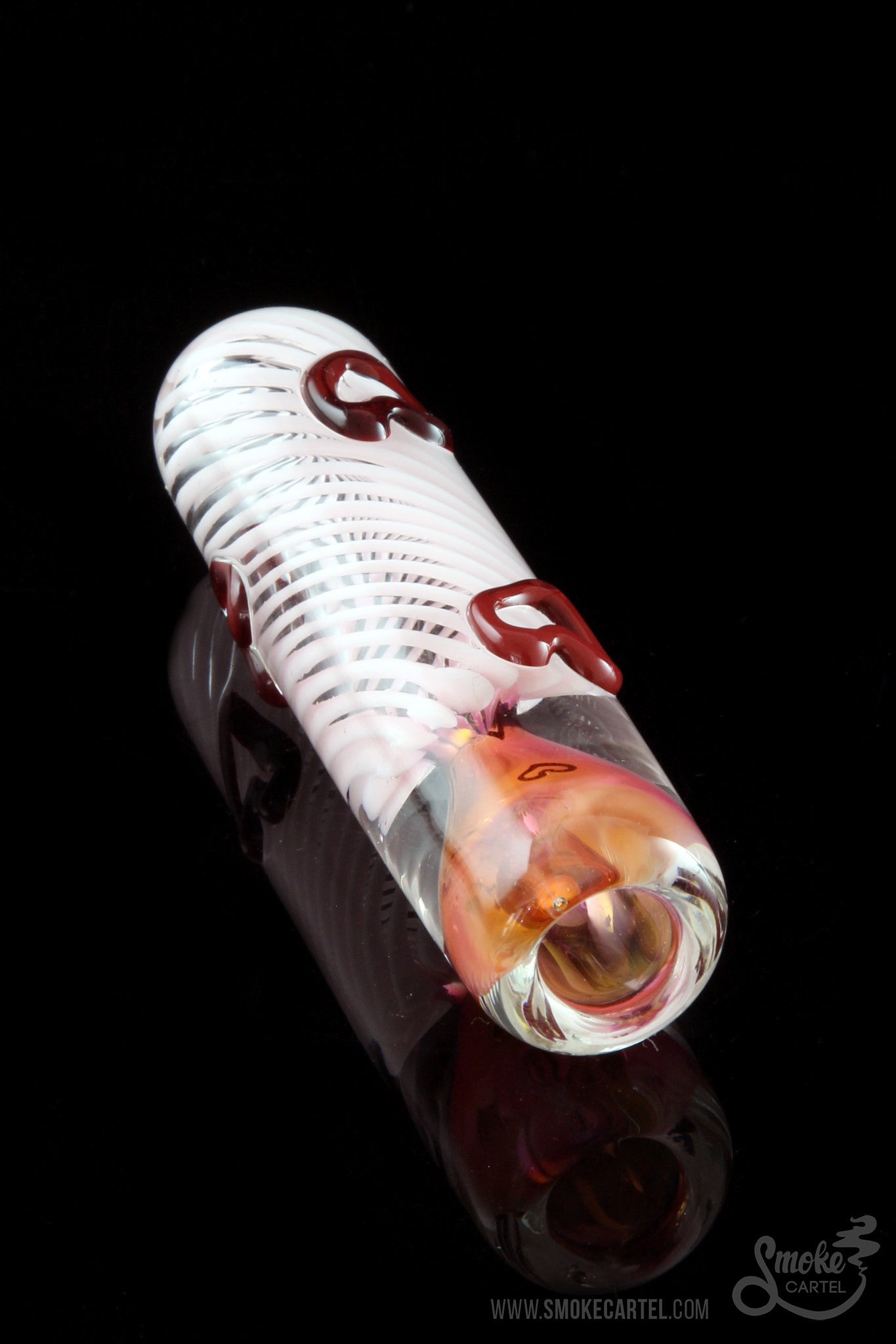 Enchanting Heavy Fumed Hearts Chillum Pipe