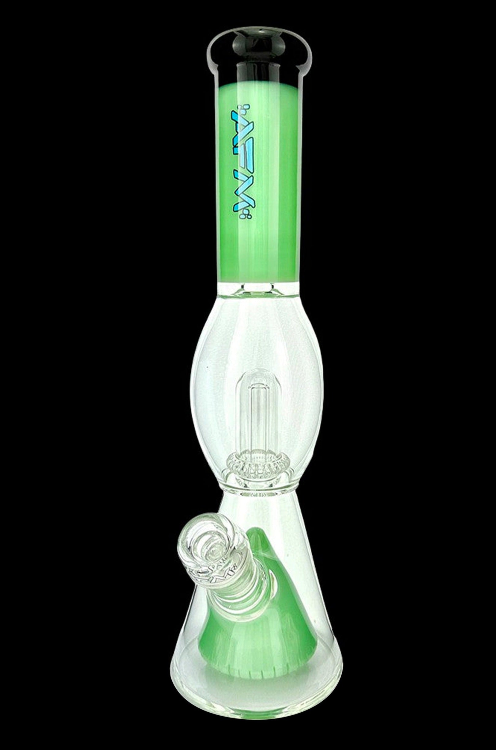 AFM Glass: Stunning UFO Pyramid Color Glass Beaker Bong