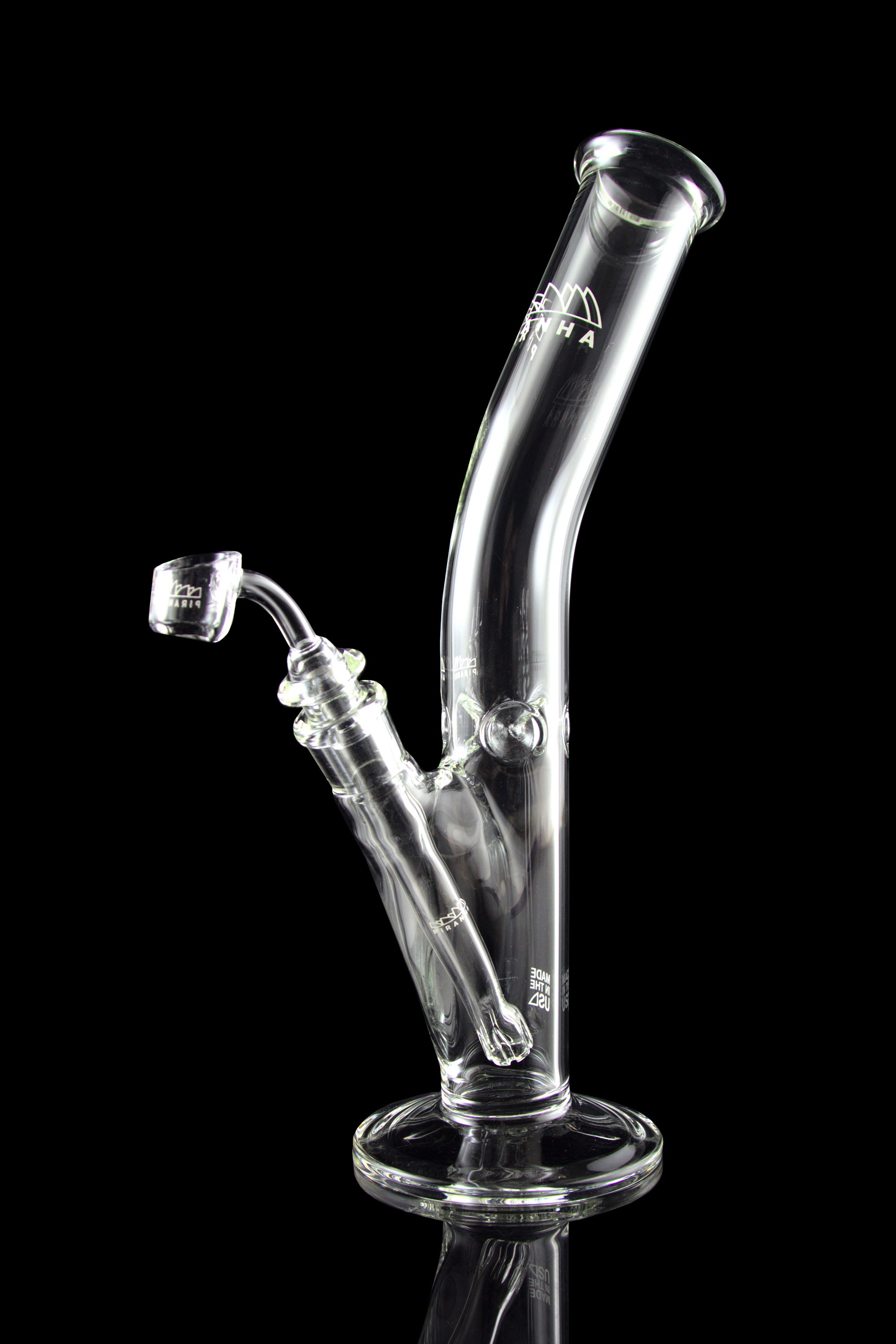 Piranha Glass Straight Tube Bong: Your Ultimate Smoking Companion with Bowl & Banger