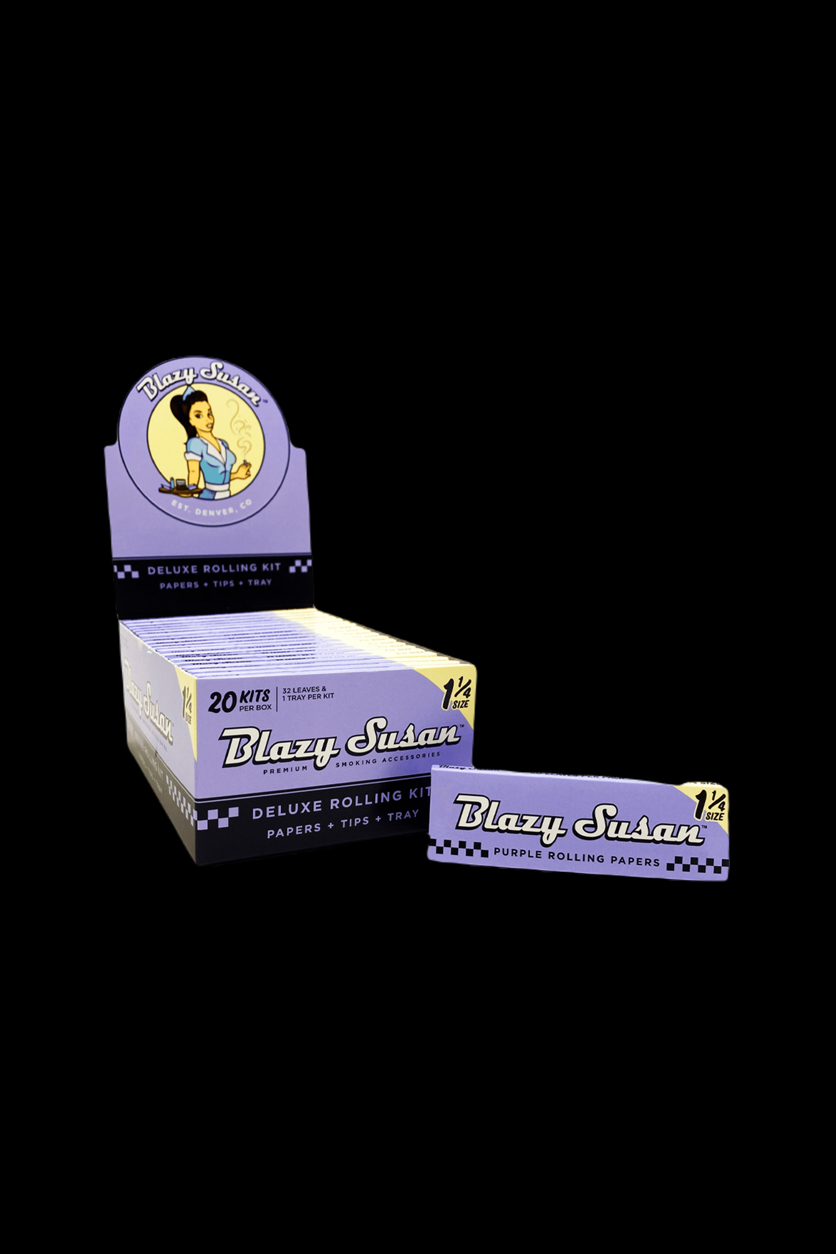Blazy Susan's Irresistible Purple Rolling Papers and Kits