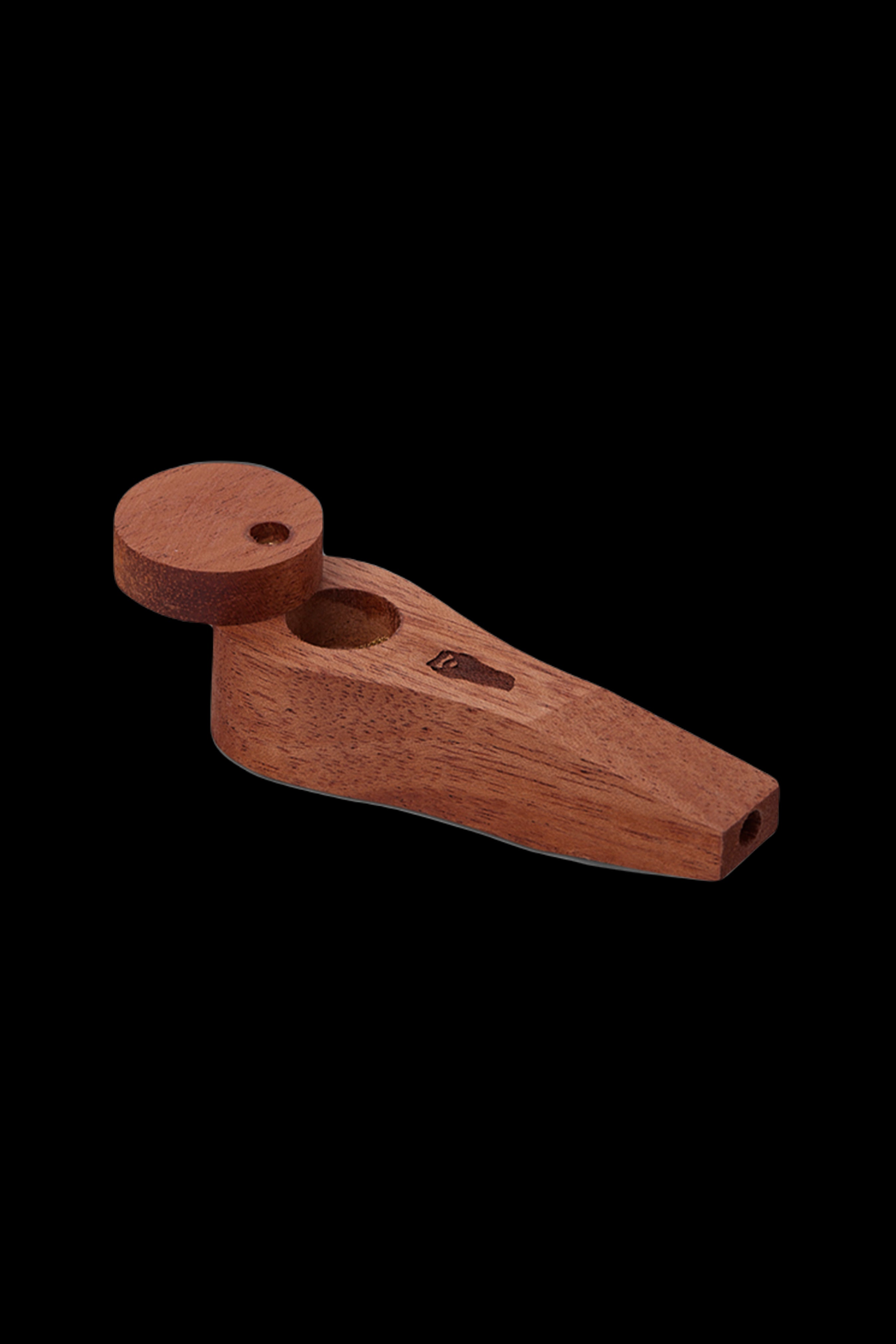 Exquisite Bearded Circle Wood Pipe with Secure Lid