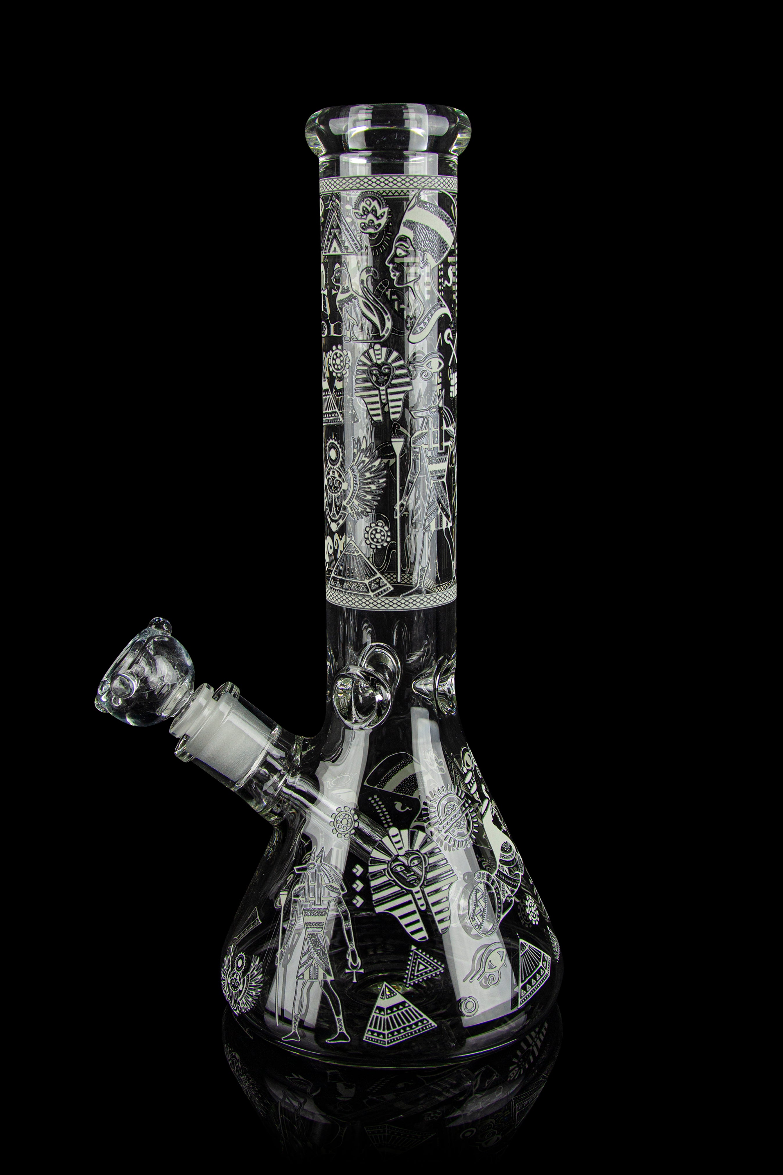 BONGS USA Glowing Egyptian Deities Ice Bong - Light Up Your Nights!