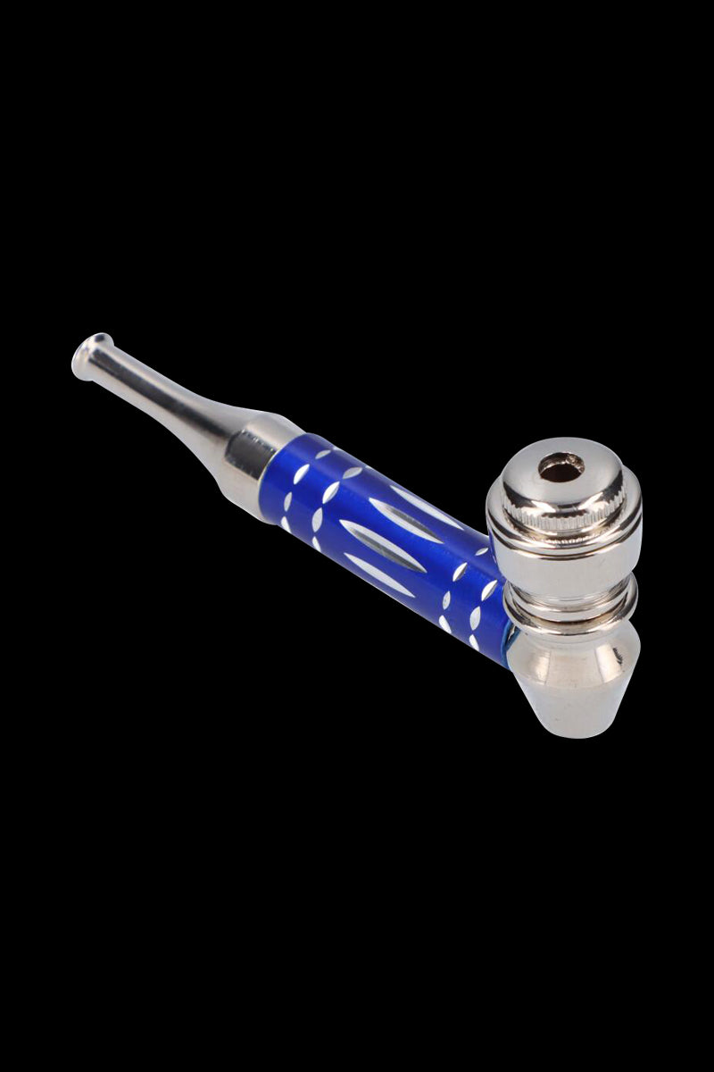 Gorgeous Colored Stem Metal Hand Pipe