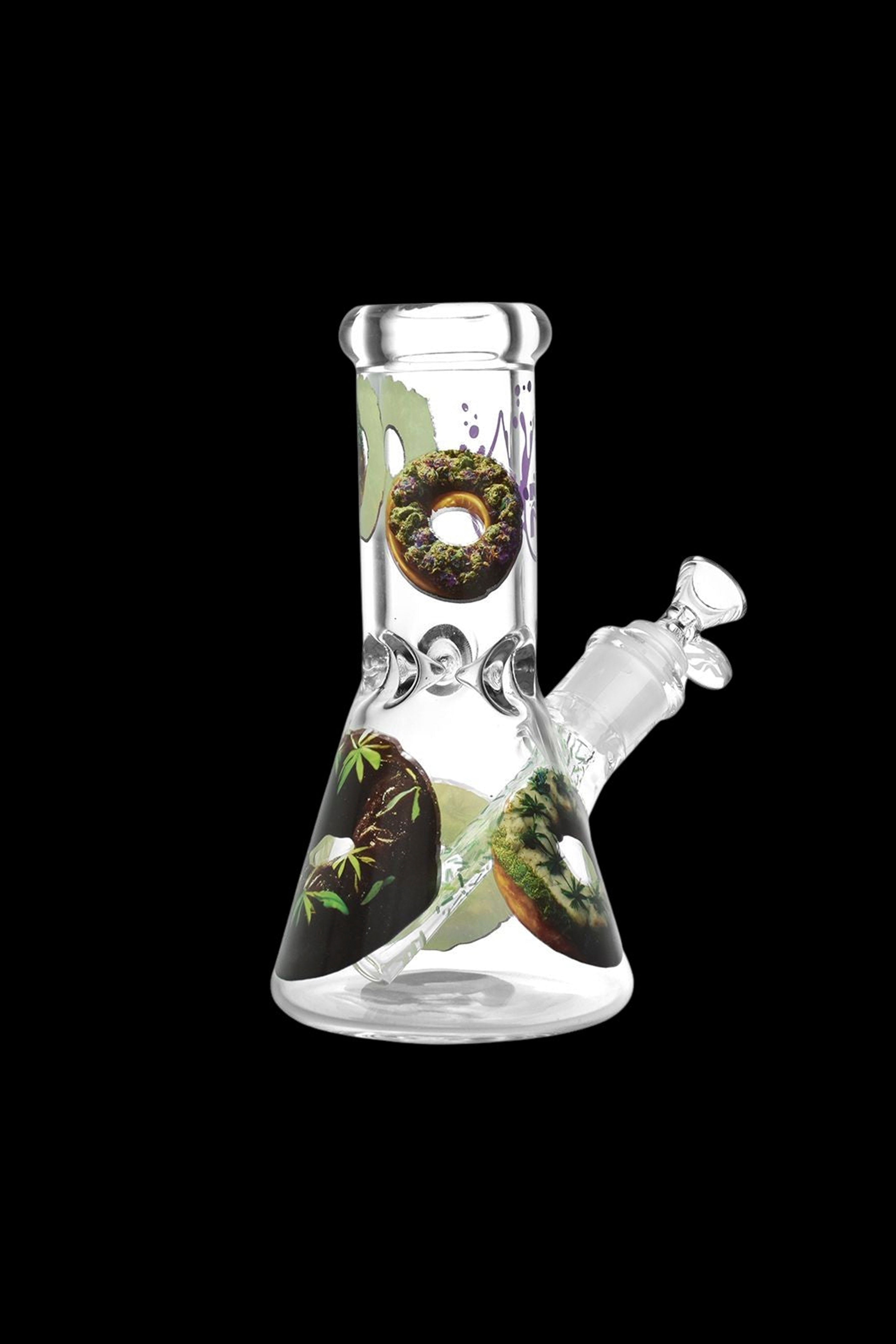 Pulsar's Stunning Forbidden Donuts Design Glass Beaker Water Pipe