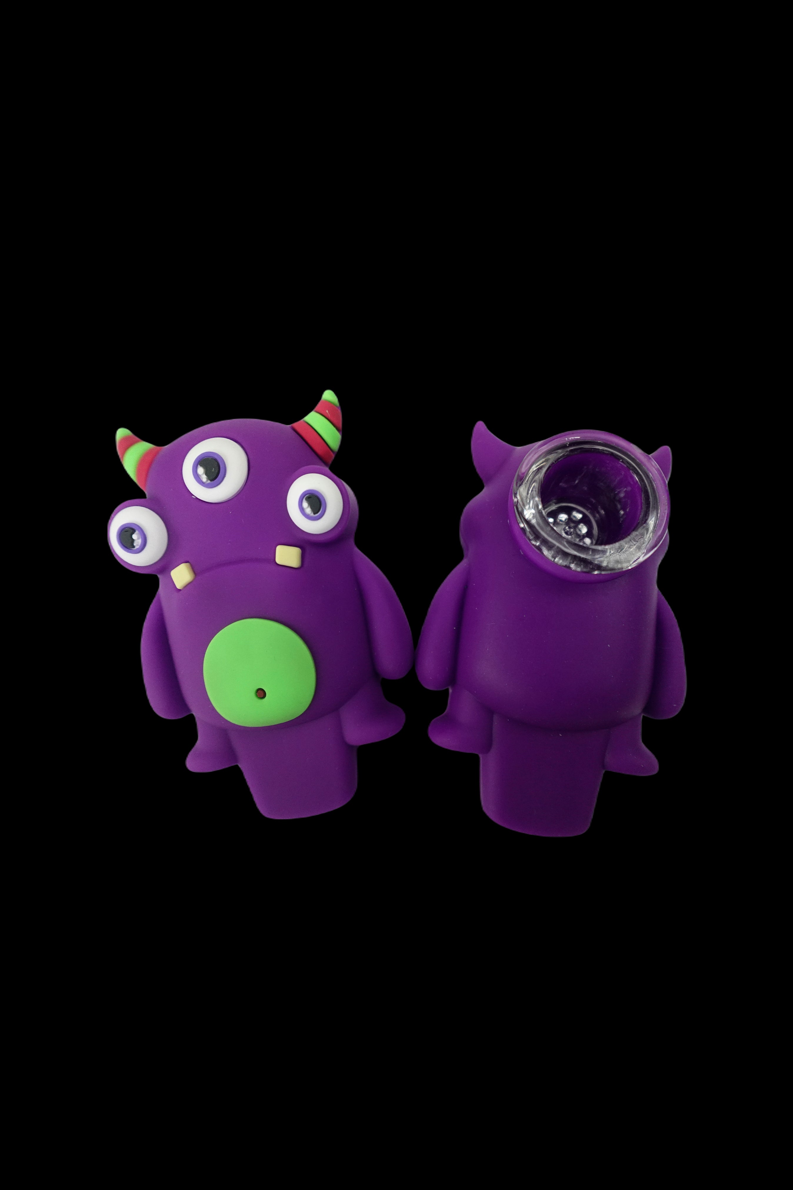 Cloud 8's Adorable 3-Eye Monster Silicone Hand Pipe