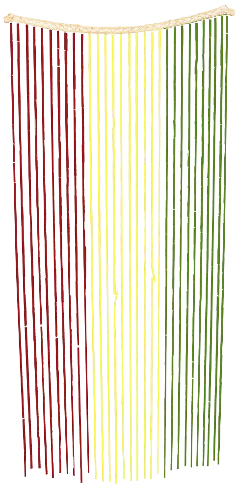 All Fun Gifts Colorful Bamboo Beaded Door Curtain - Revive the 70s Vibe!