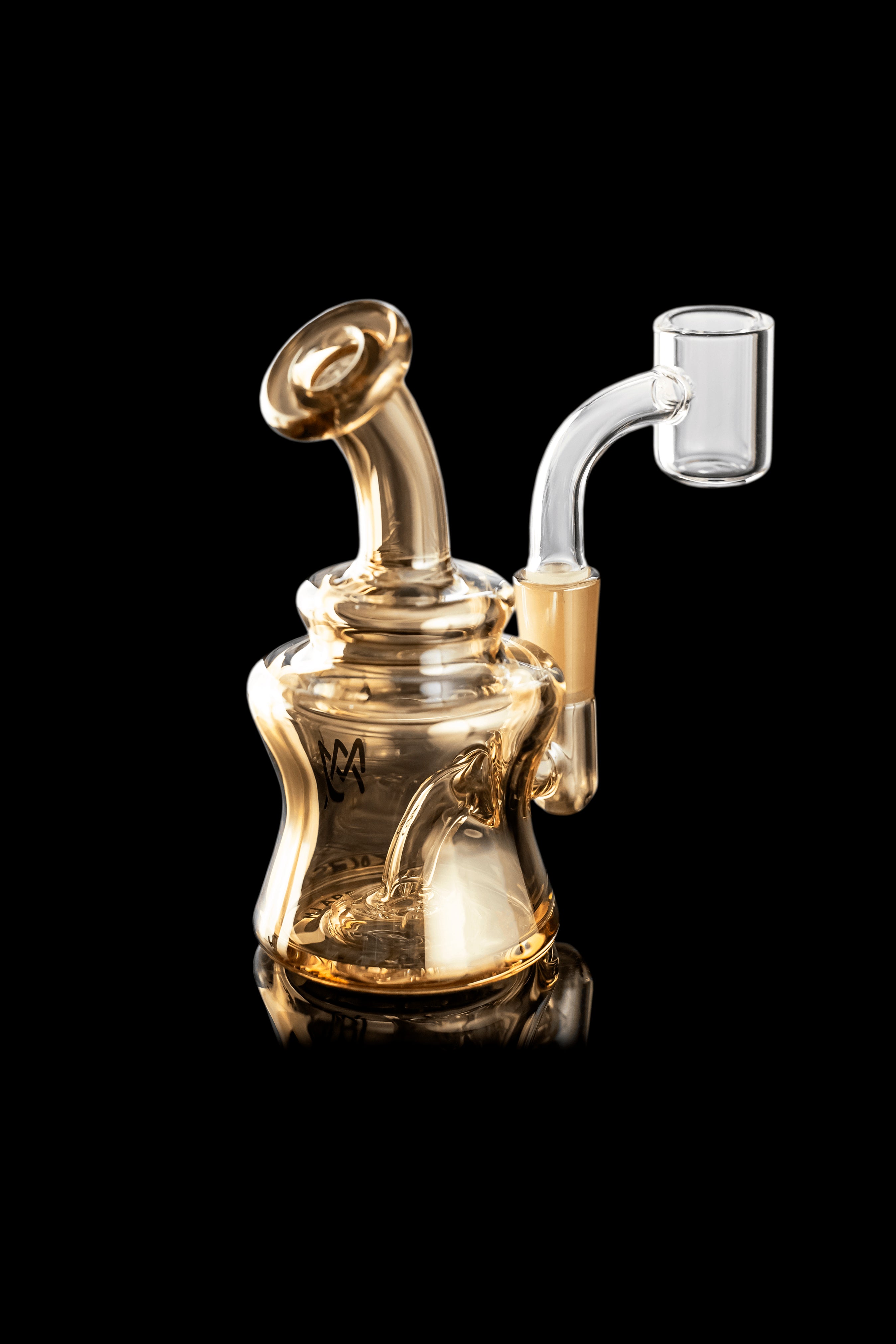 MJ Arsenal Gold Jammer Mini Rig - The Ultimate Electroplated Gold Dab Rig