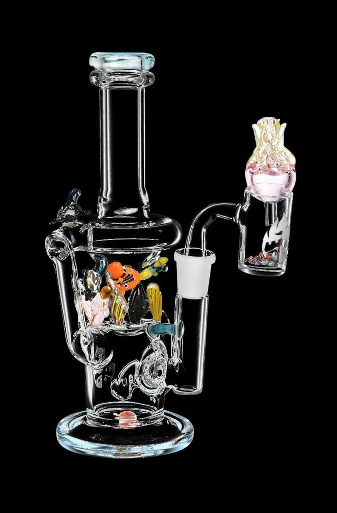 Empire Glassworks Enchanting Under the Sea Mini Recycler Rig