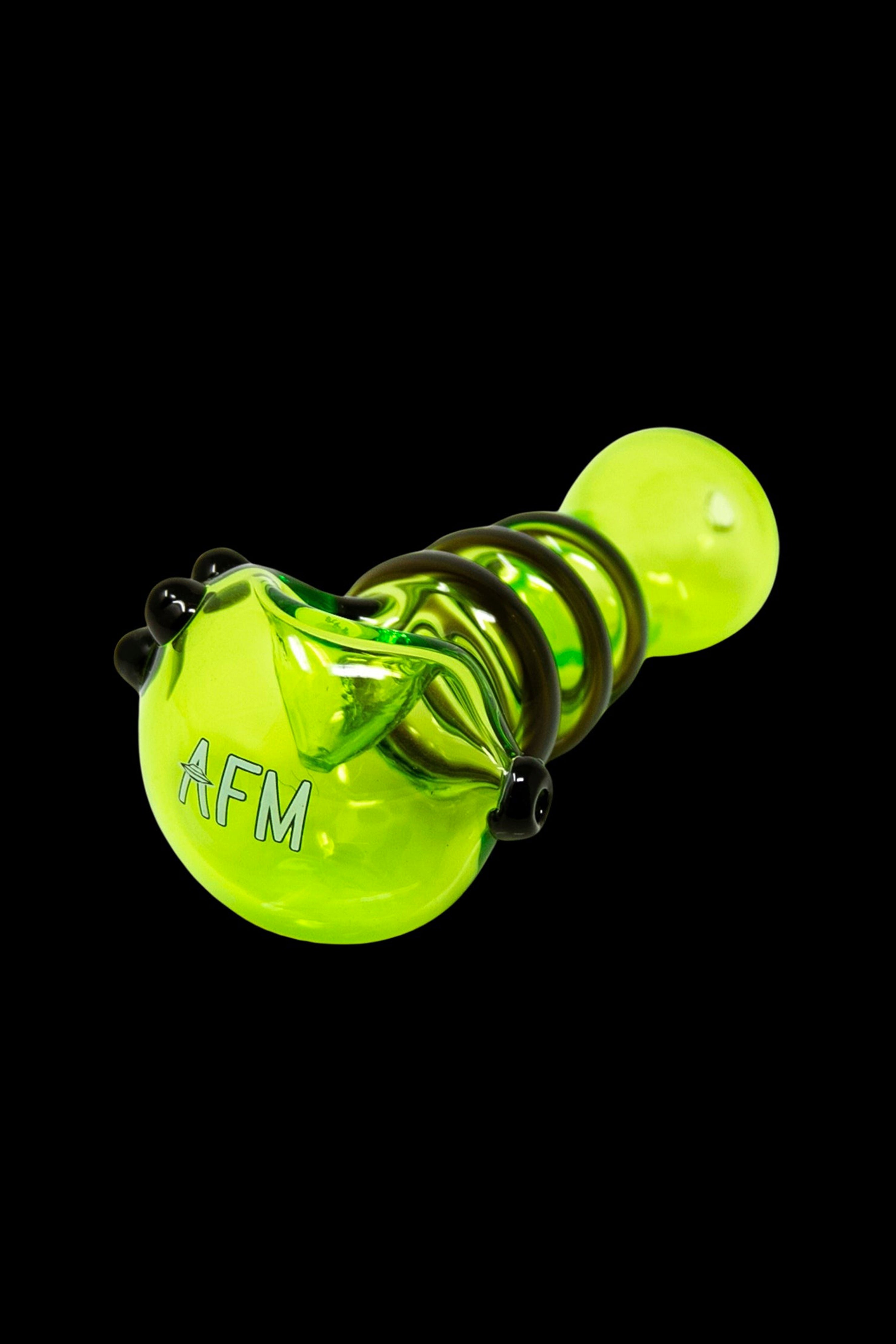 AFM Glass Tiger Stripe Hand Pipe - A Colorful Smoking Delight