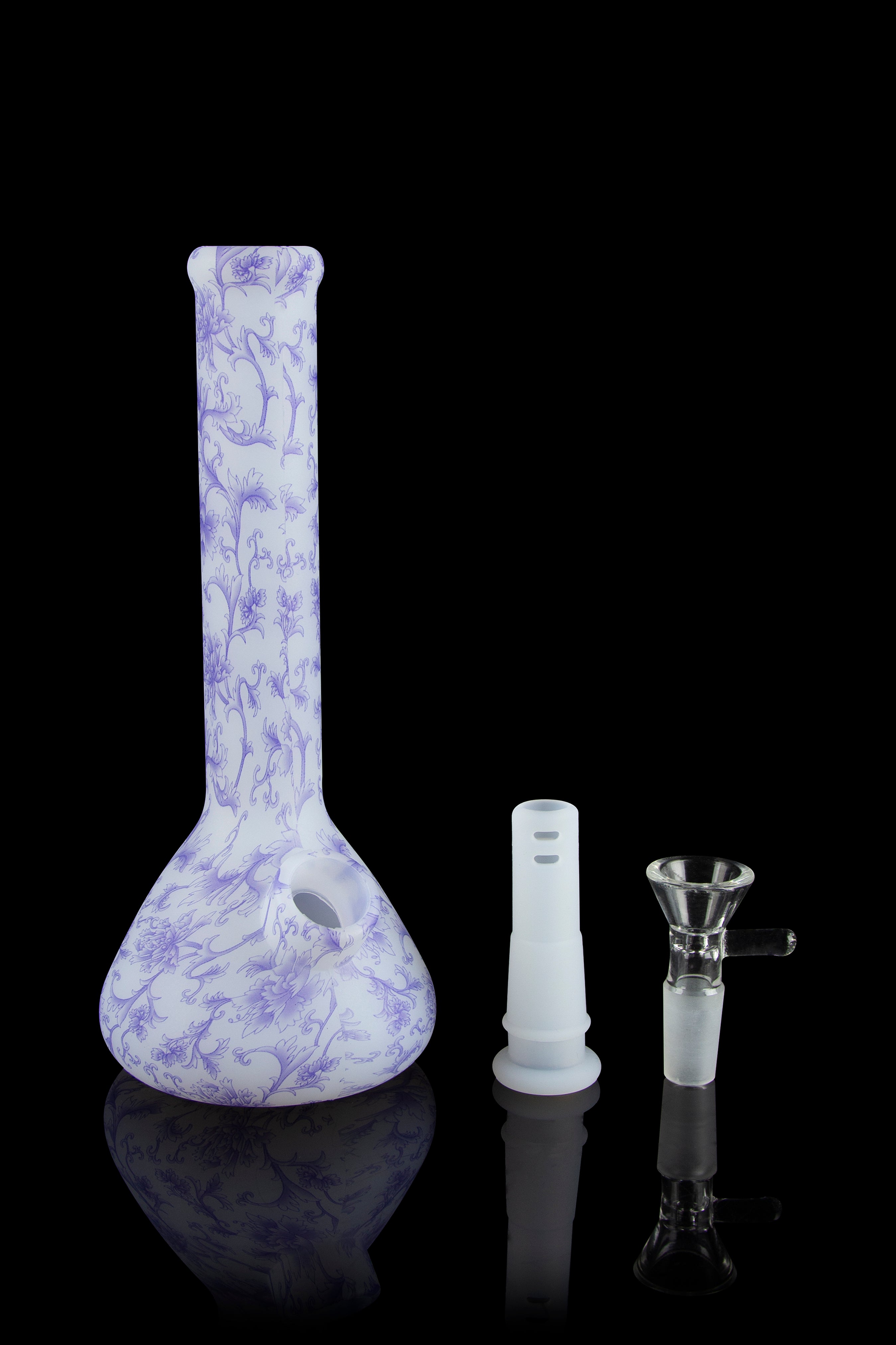 BONGS USA Stunning Floral Silicone Bong - The Ultimate Gift for Female Stoners