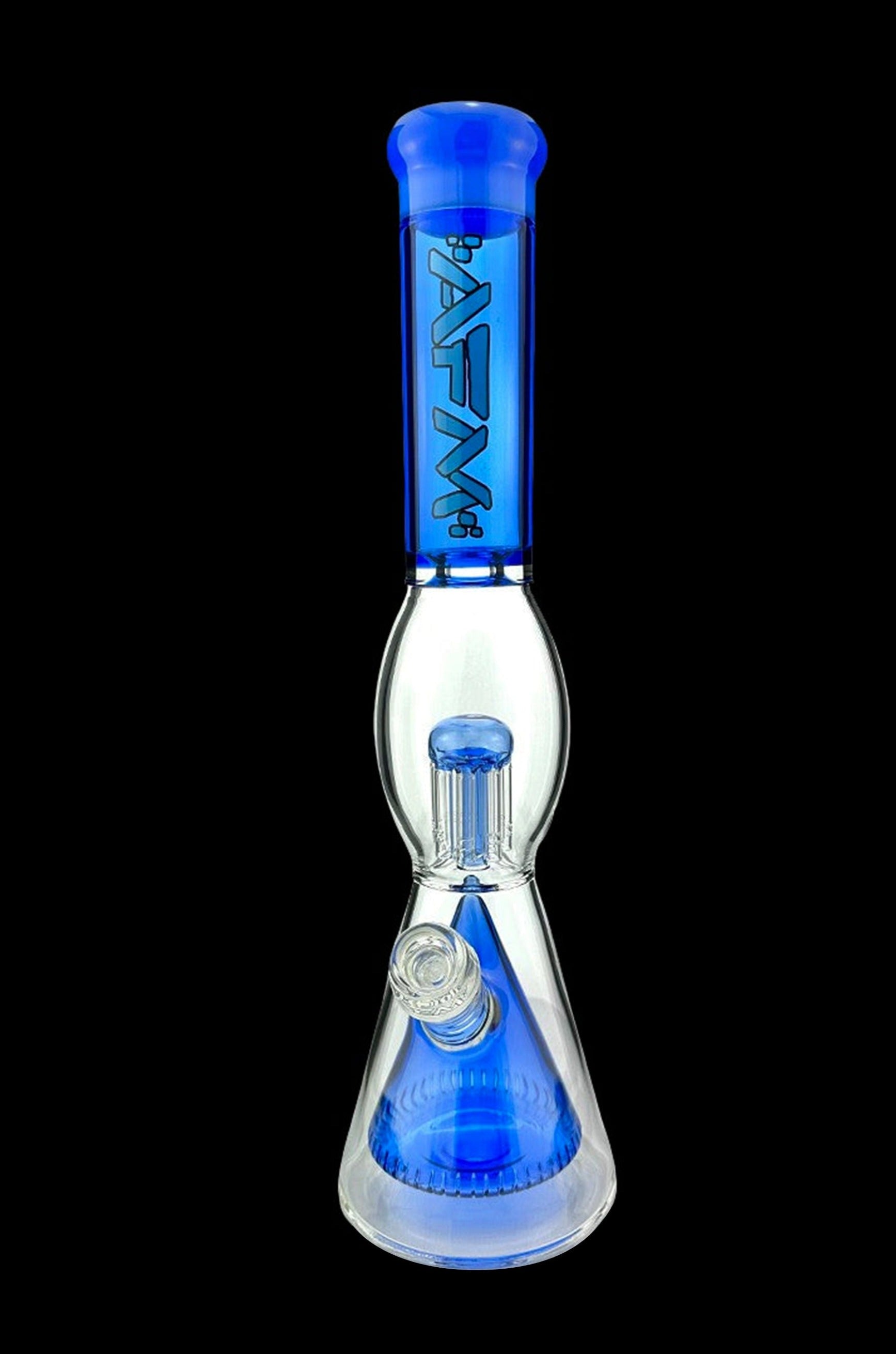 AFM Glass: Stunning UFO Pyramid Perc Glass Beaker Bong