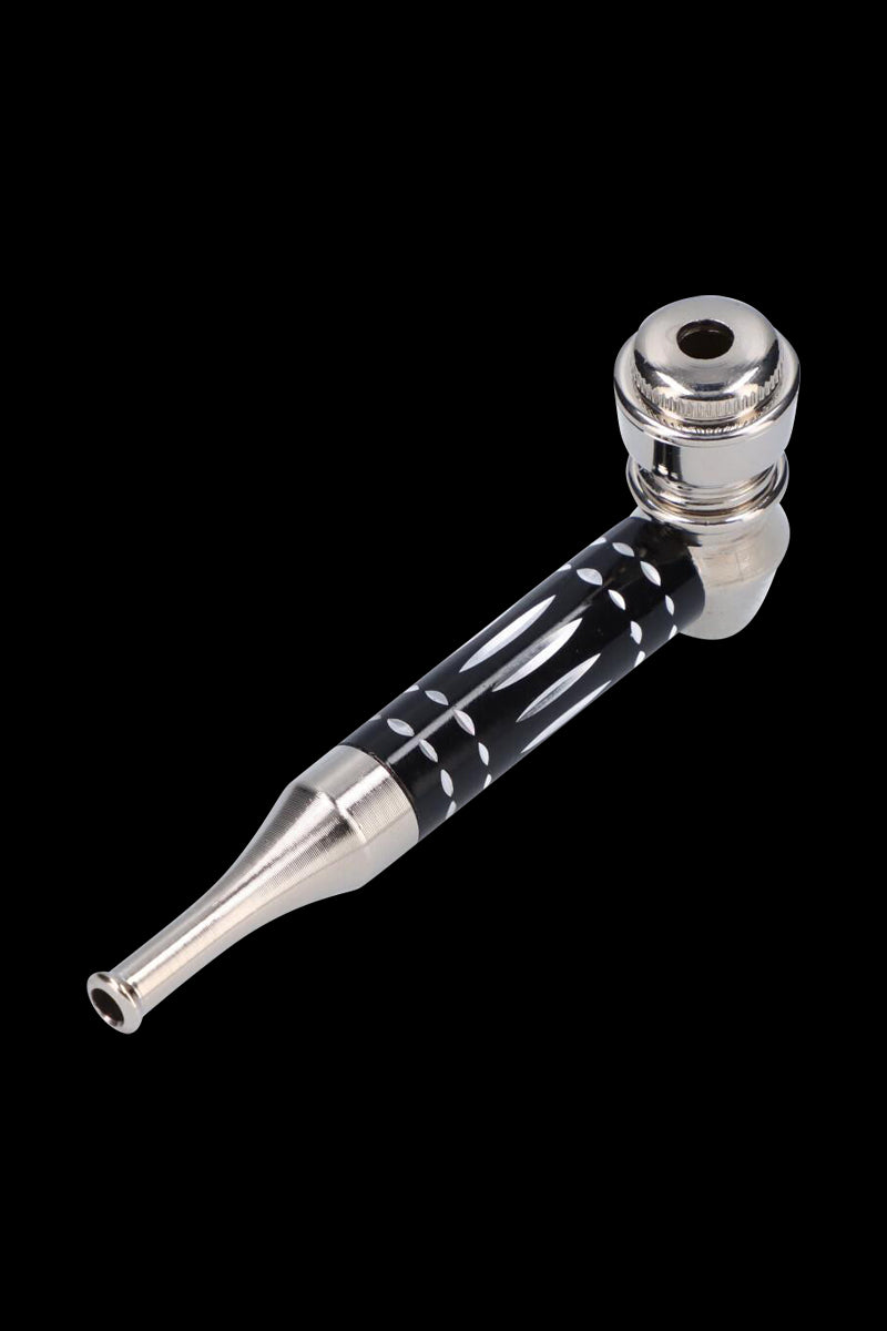Gorgeous Colored Stem Metal Hand Pipe