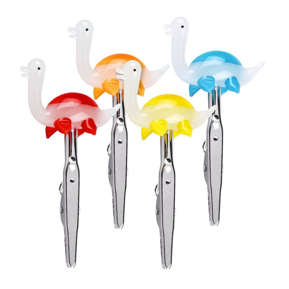 Awesome Baby Loch Ness Monster Glass Joint Clips - 4 Pack